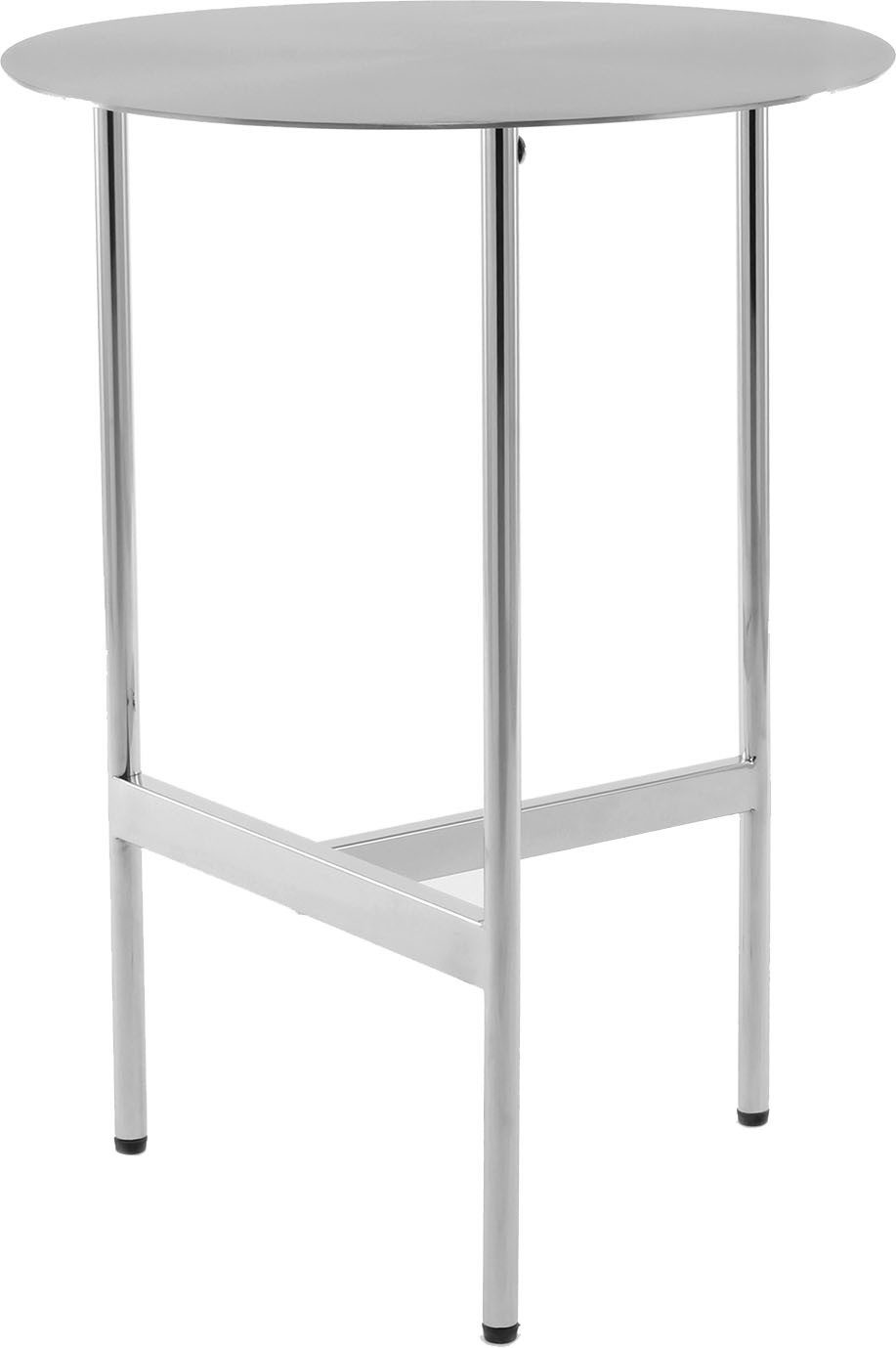 Kayoom Beistelltisch Pero 125, Minimalistisches Design, Passt zu jedem Einrichtungsstil (1-St), Gestelldesign aus Edelstahl, runde Ablagefläche, minimalistisch