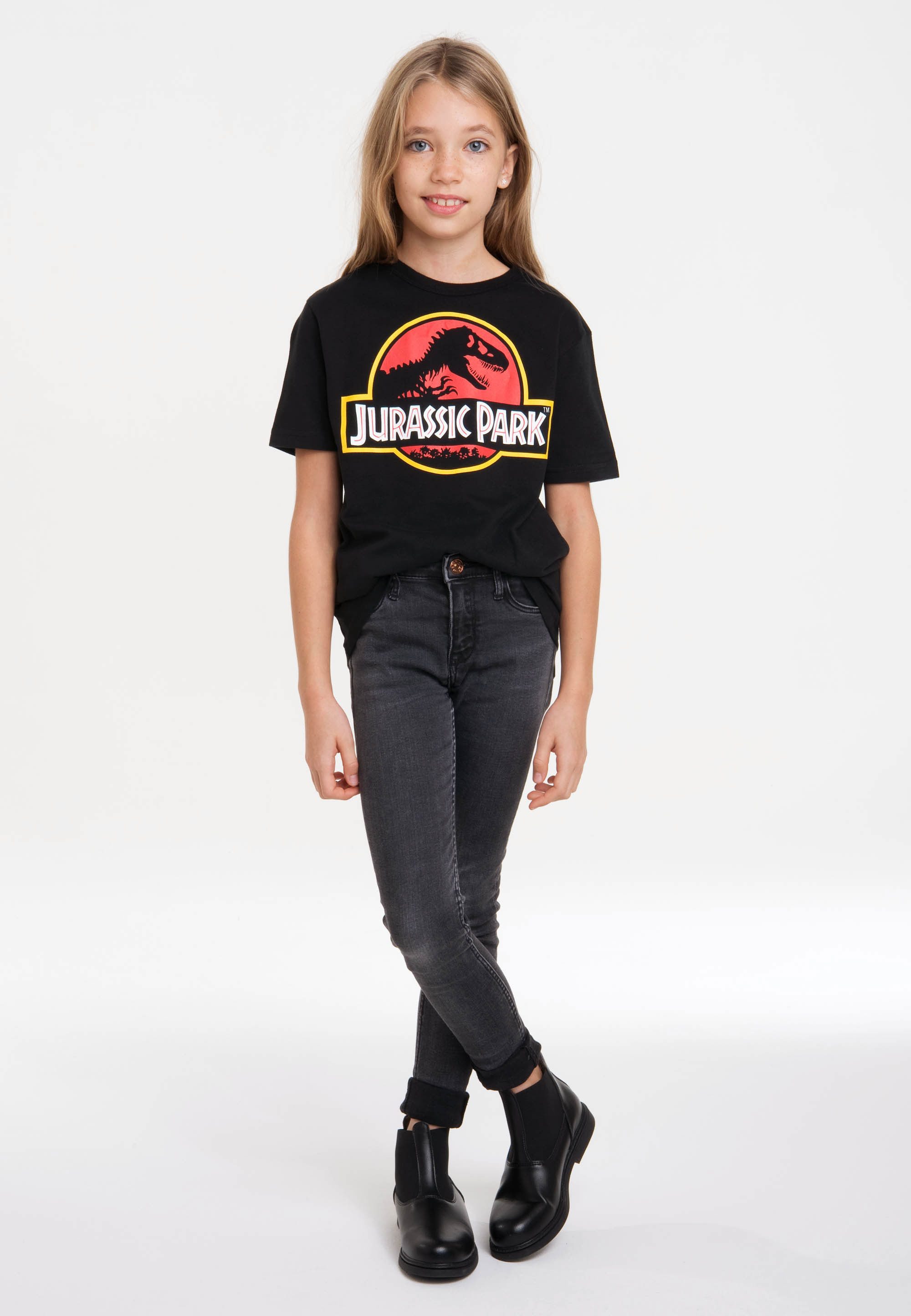 LOGOSHIRT T-Shirt Jurassic Park Logo mit coolem Print