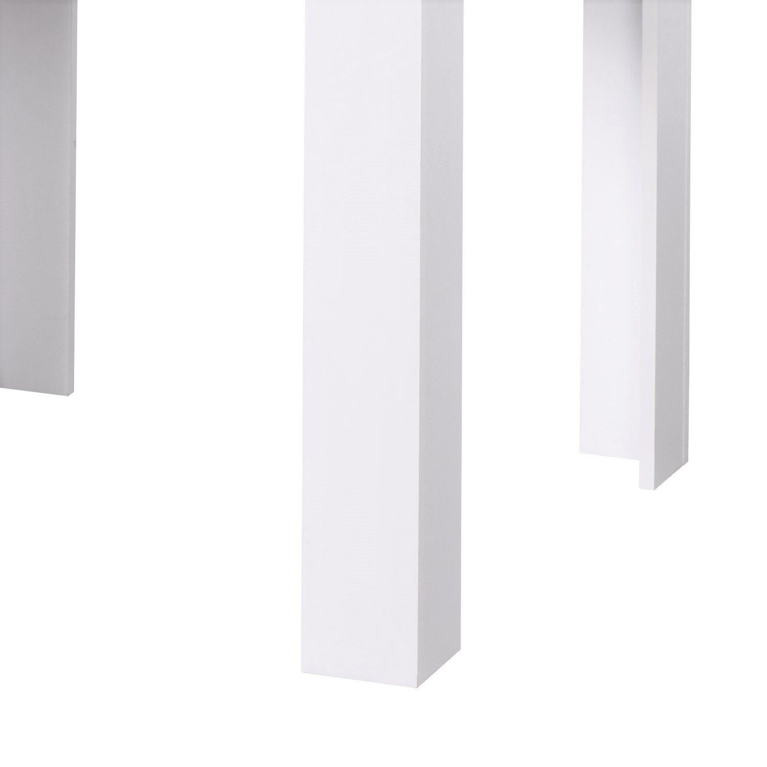 Grau, Homestyle4u (Komplett-Set, Weiß mit 2 Esstisch 80x80 3-tlg) Samt Essgruppe Stühlen cm