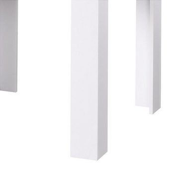 Homestyle4u Essgruppe Esstisch 80x80 cm Weiß mit 2 Sesseln Samt Grau, (Komplett-Set, 3-tlg)