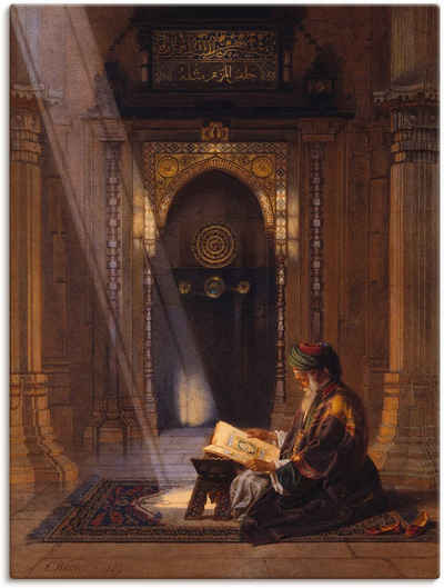 Artland Wandbild In der Moschee., Religion (1 St), als Leinwandbild, Poster, Wandaufkleber in verschied. Größen