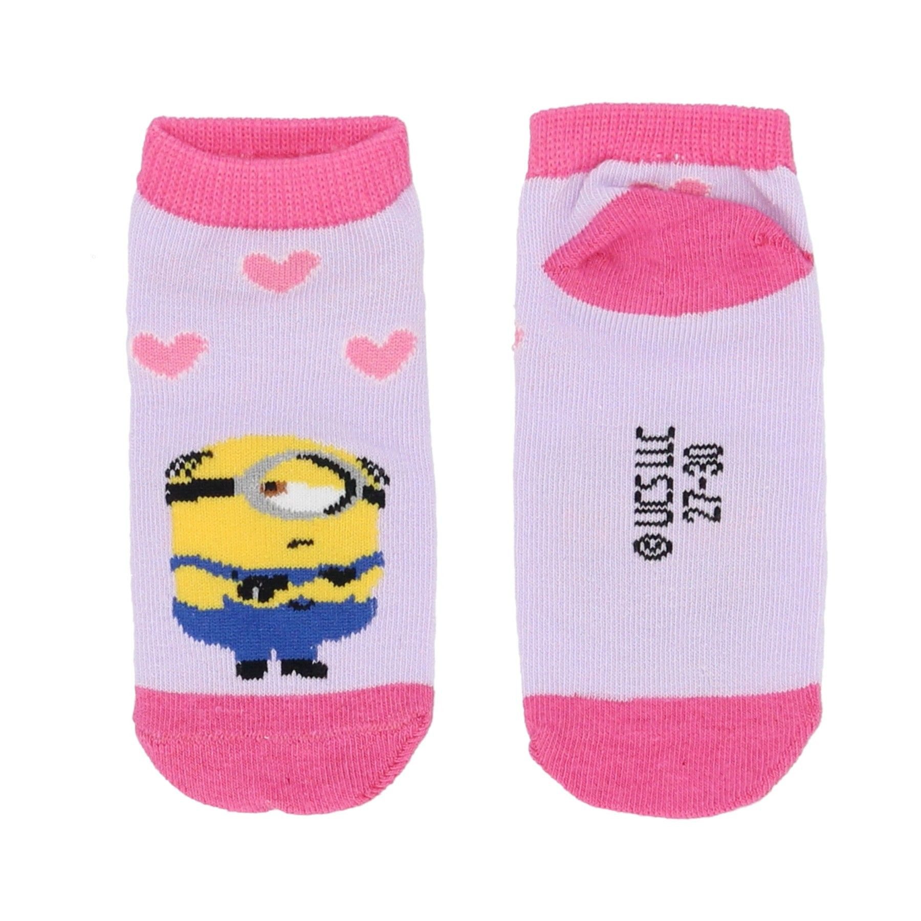 Minions Sneakersocken im 3er-Pack – Komfortable Kindersocken mit lustigem Design – Bild 2 von 4
