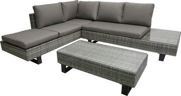 Garden Pleasure Gartenlounge-Set, Lounge-Eckgruppe »CADIZ«, (3-tlg), 2 Sofas, Tisch LxB: 110x55 cm