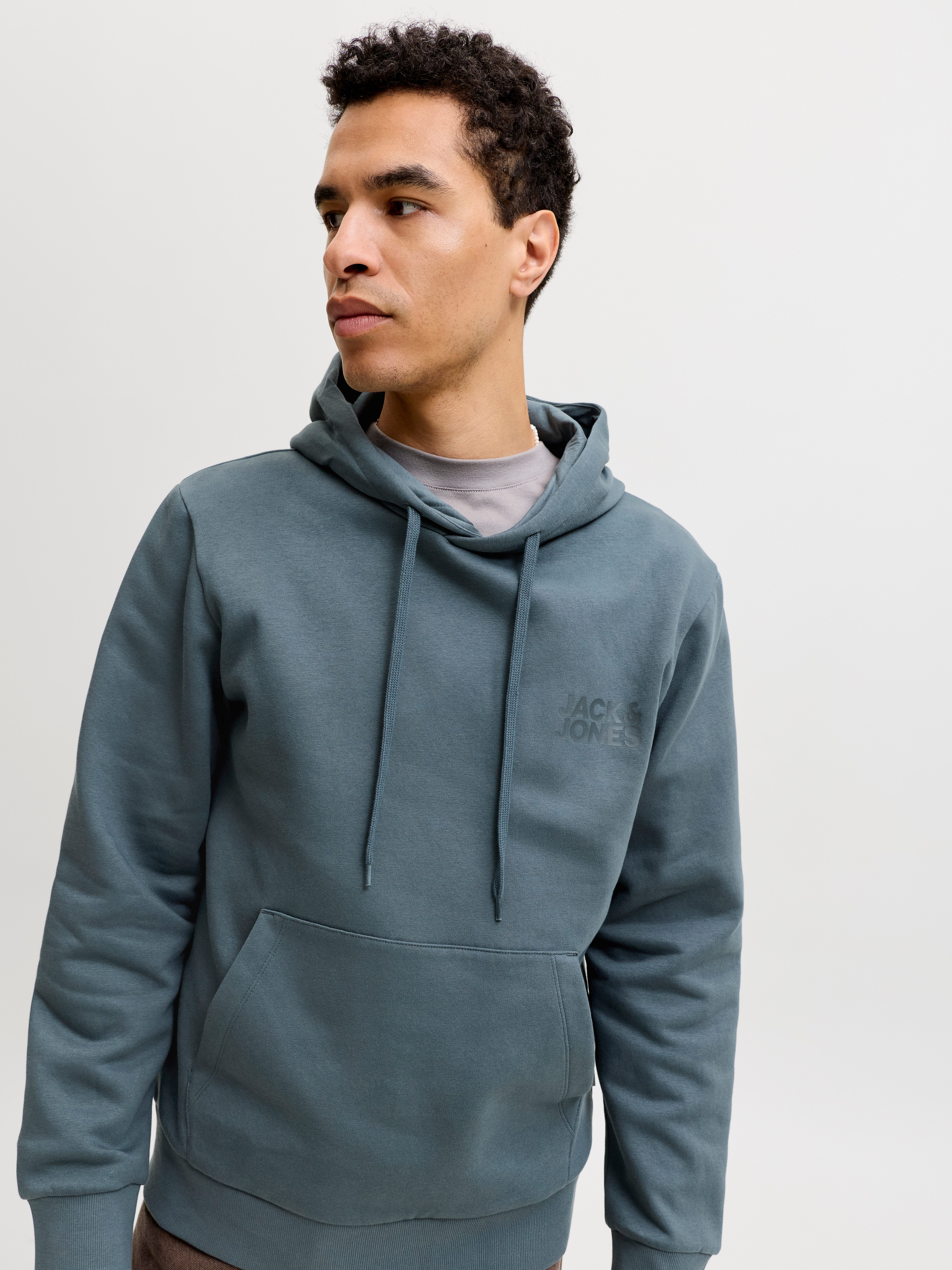 Jack & Jones Kapuzensweatshirt JJECORP LOGO SWEAT HOOD NOOS Baumwollmischung, regular fit