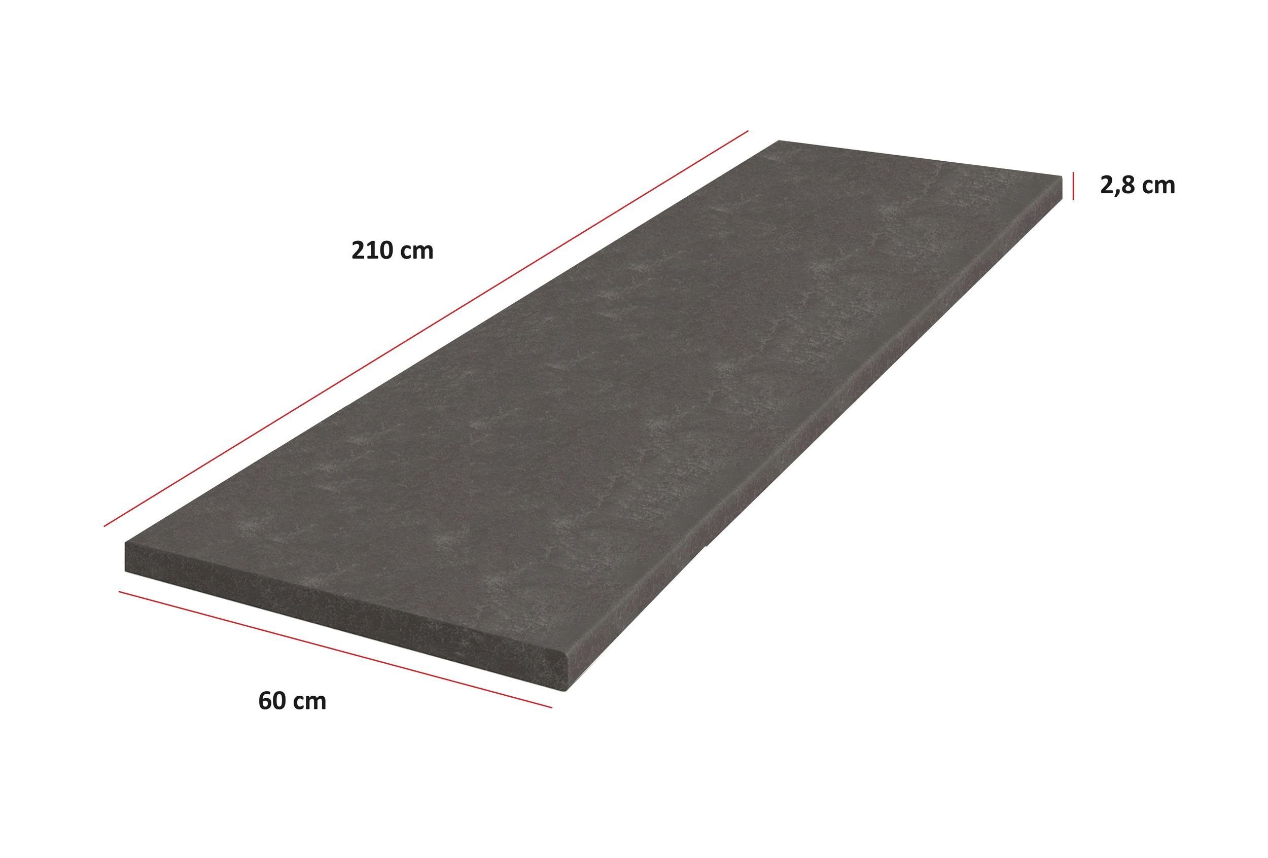 Küchen-Preisbombe Arbeitsplatte Dekor Metallic Brown Küche Bianca Grey Rose günstig online kaufen