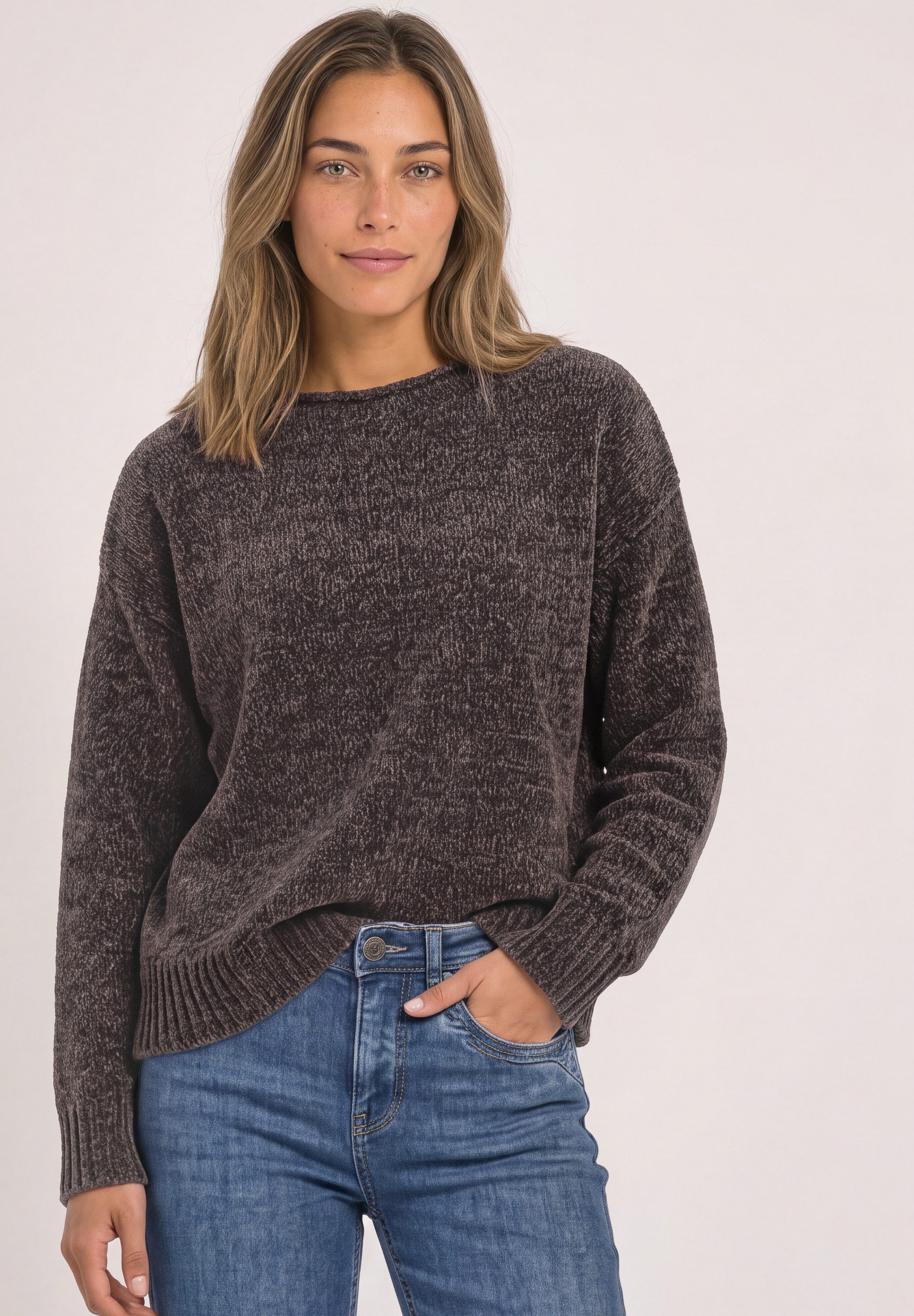 STREET ONE Strickpullover mit U-Boot-Ausschnitt