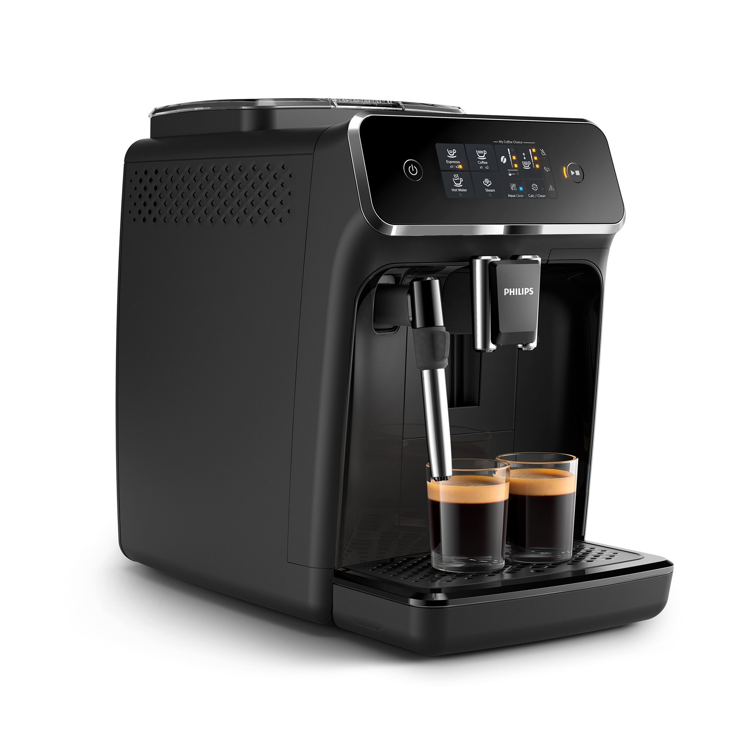 Philips Kaffeevollautomat EP2225/10 2200 Series, 2 Kaffeespezialitäten, Panarello Milchschäumer, anpassbarer Aromastärke