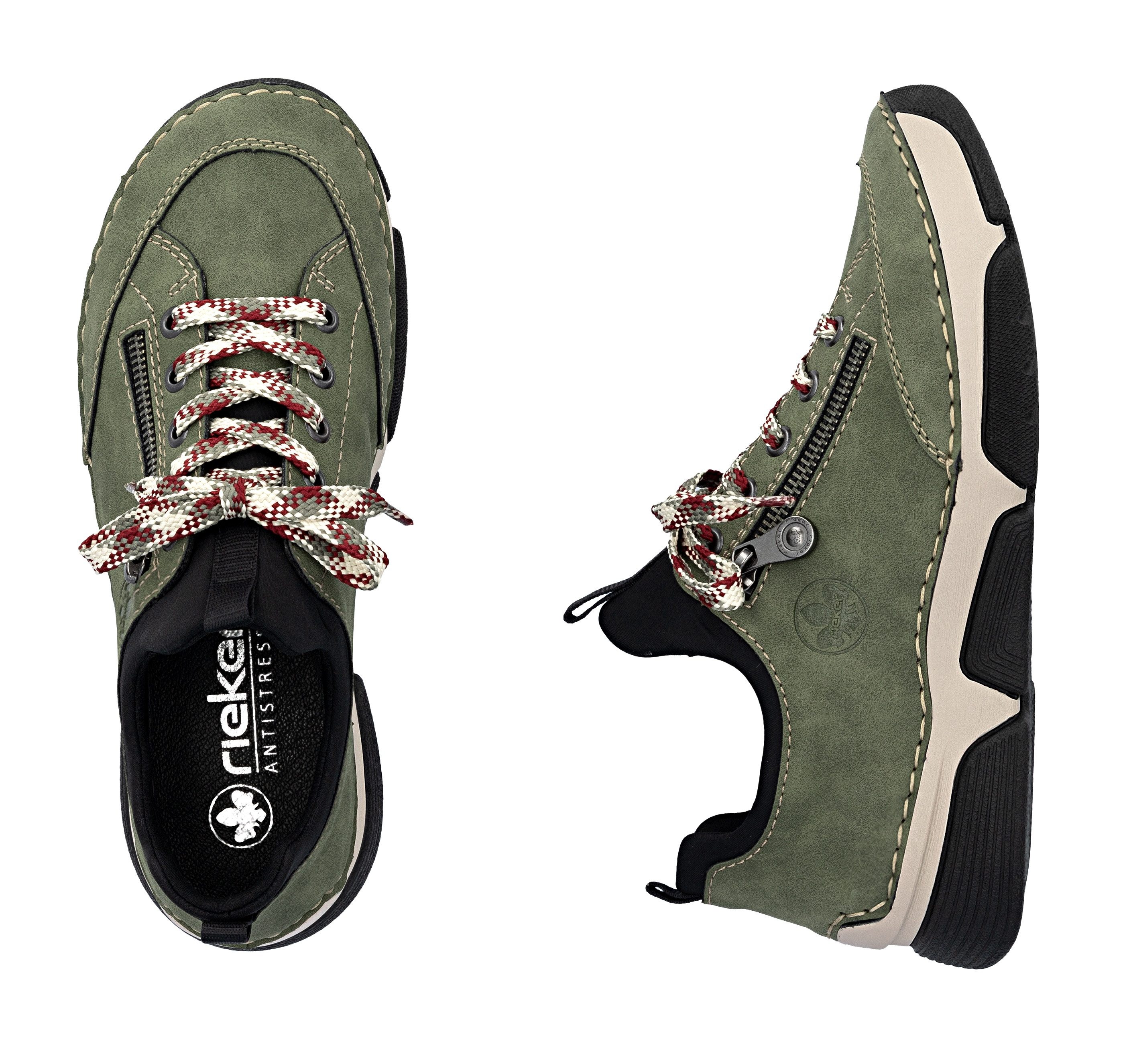 Rieker Slip-On Sneaker Schlupfschuh, Halbschuh, Freizeitschuh mit weicher Innensohle