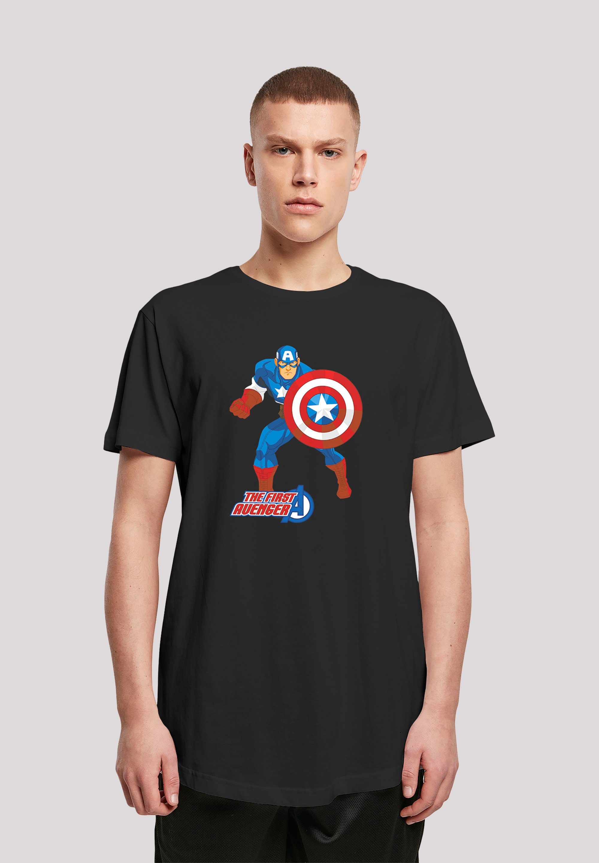 F4NT4STIC T-Shirt Captain America The First Avenger Print, Marvel Avengers  Captain America The First Avenger