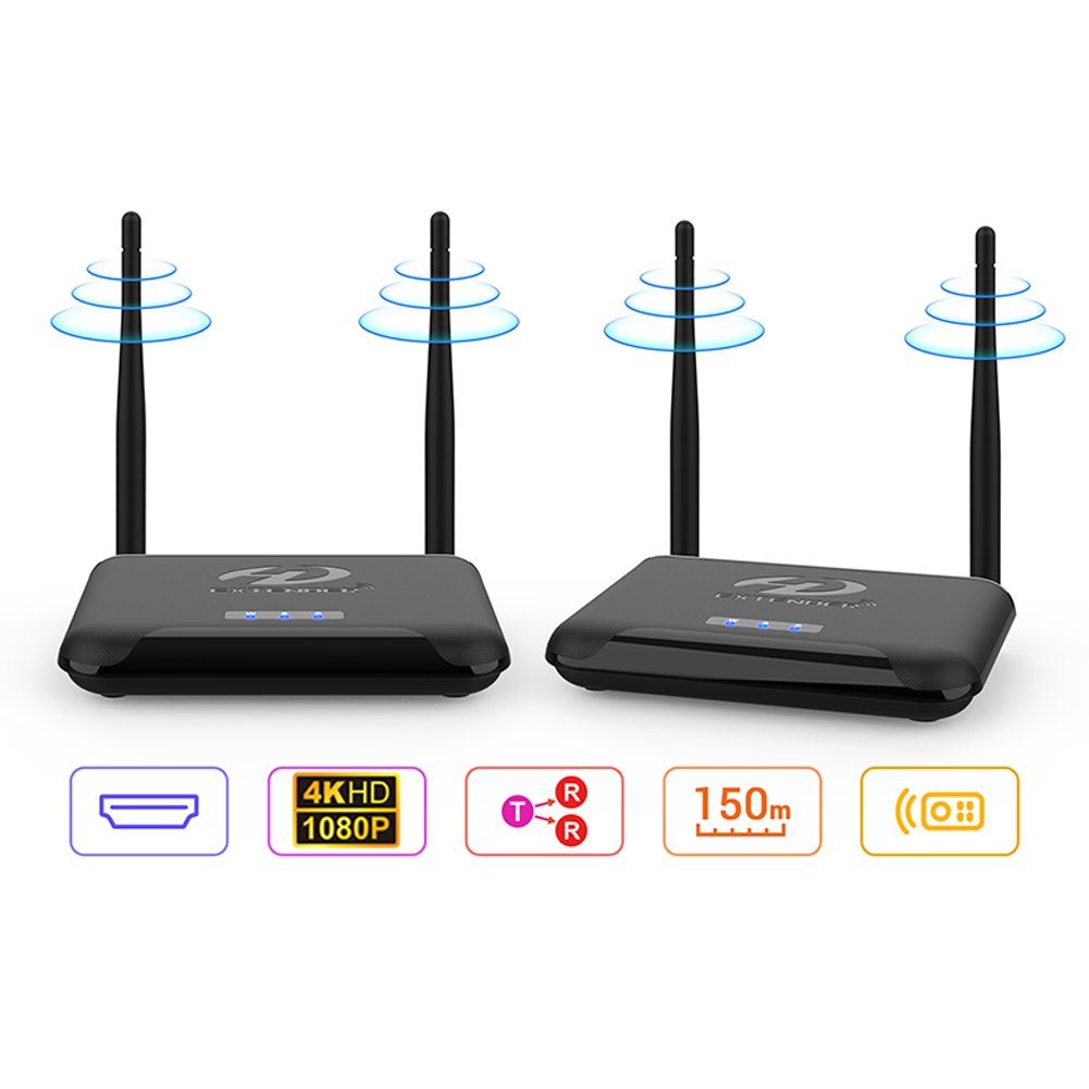Bolwins A81D HDMI Wireless Transmitter & Receiver drahtlos Übertragung 4K 150m Audio- & Video-Adapter HDMI zu HDMI, 0 cm, Wireless Transmitter & Receiver