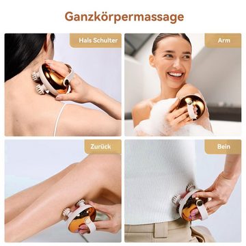 Welikera Massagegerät Tragbares Kopfmassagegerät, elektrisches Massagegerät, mit 4 abnehmbaren Massagekrallen