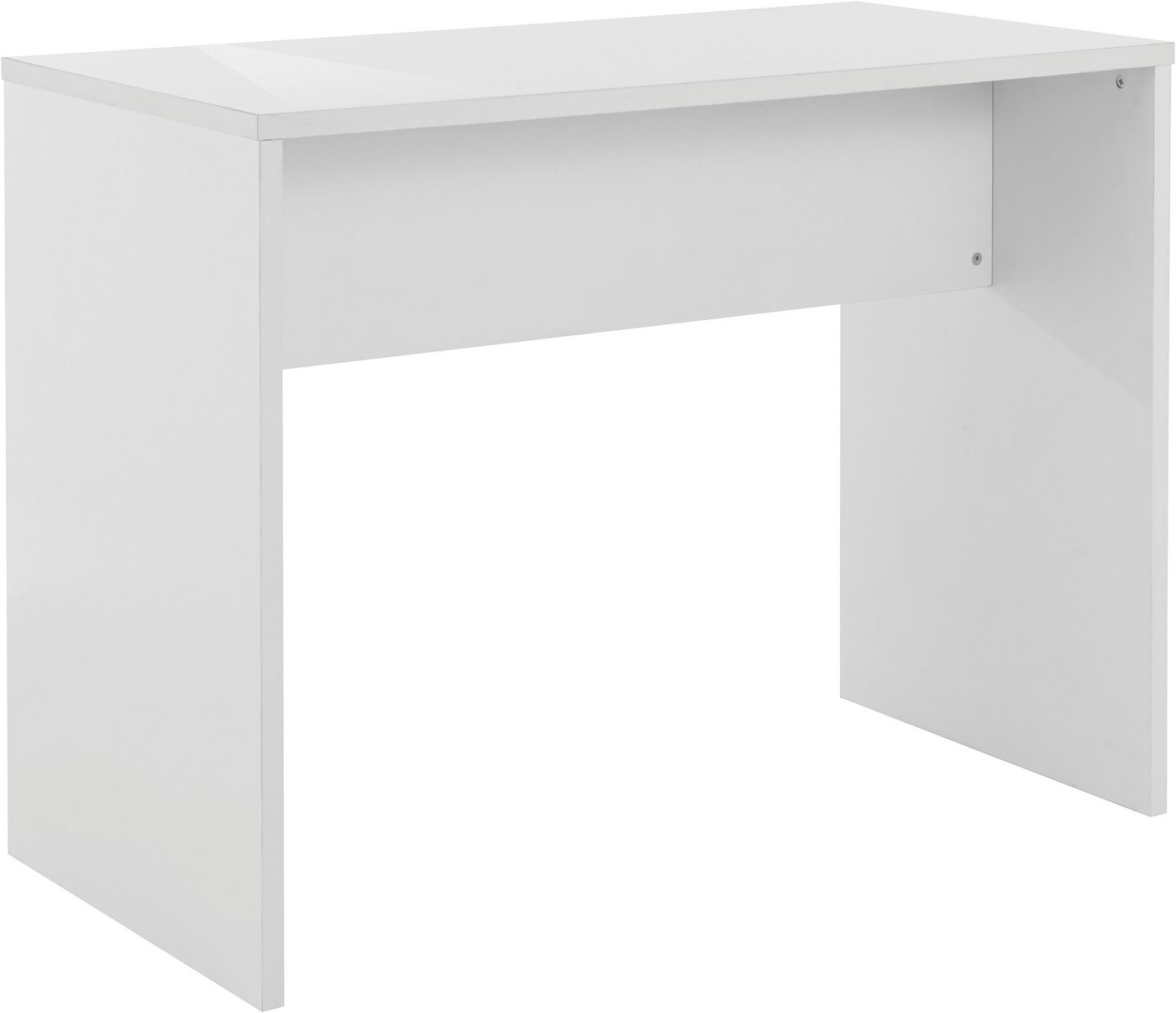 INOSIGN Bartisch »Anoush«, mit einer folierten Tischplatte weiß hochglänzend, Kufengestell in weiß hochglänzend, Höhe bis Tischunterkante 87,5 cm, Tischhöhe 90 cm-HomeTrends
