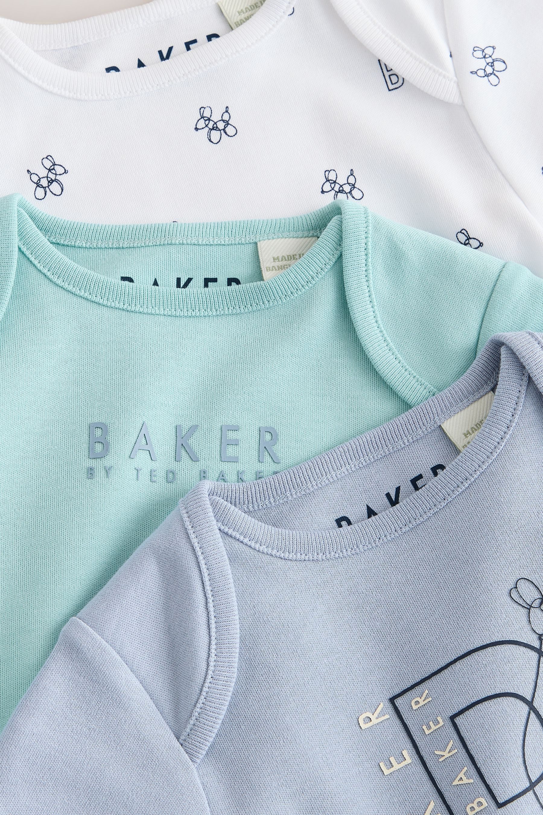 Baker by Ted Baker Schlafoverall Baker by Ted Baker Kurzarm-Bodysuits im 3er-Pack (3-tlg)