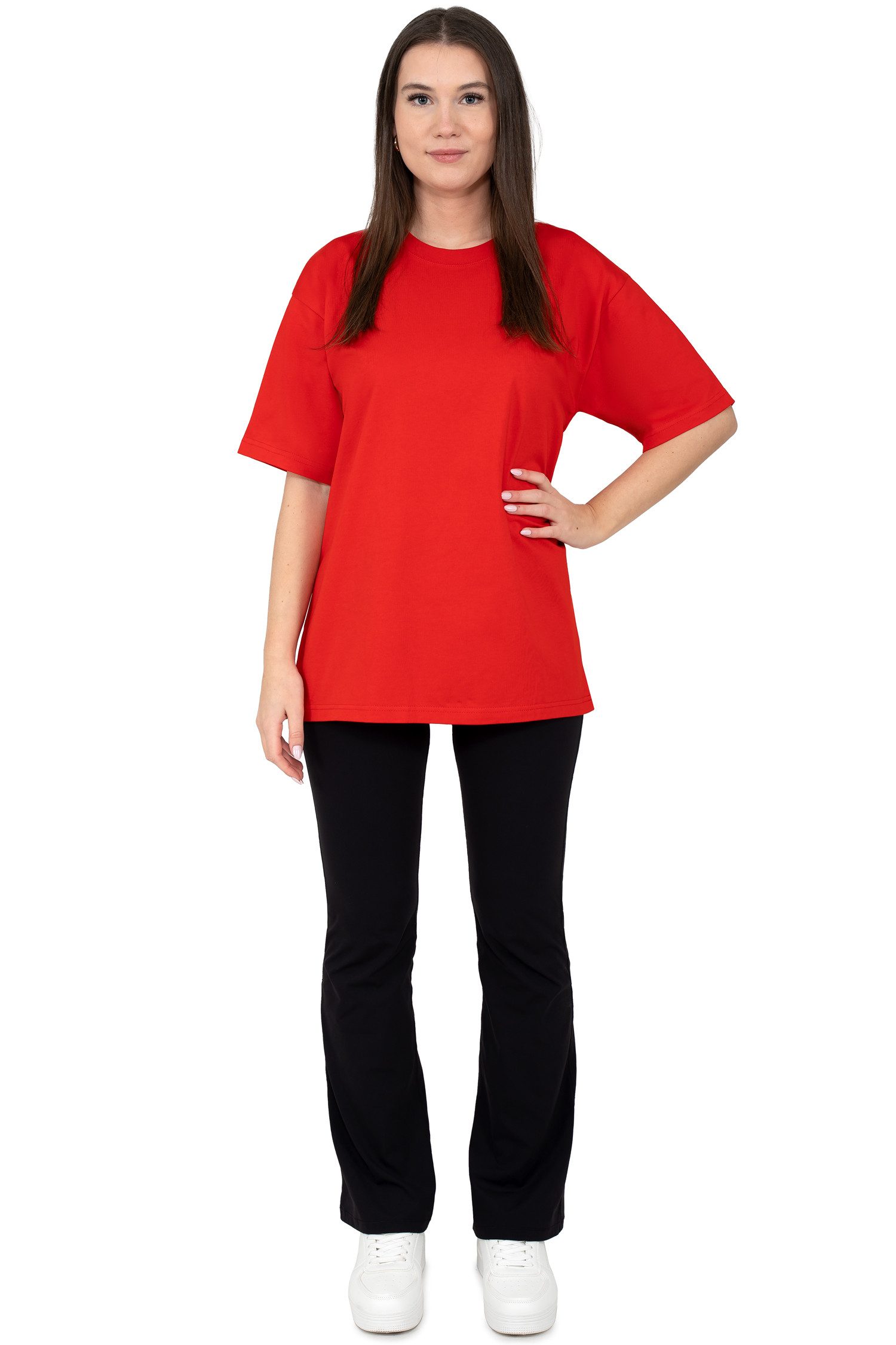 Reichstadt Oversize-Shirt Oversized Kurzarmshirt 24RSW058 in kräftigen Farben