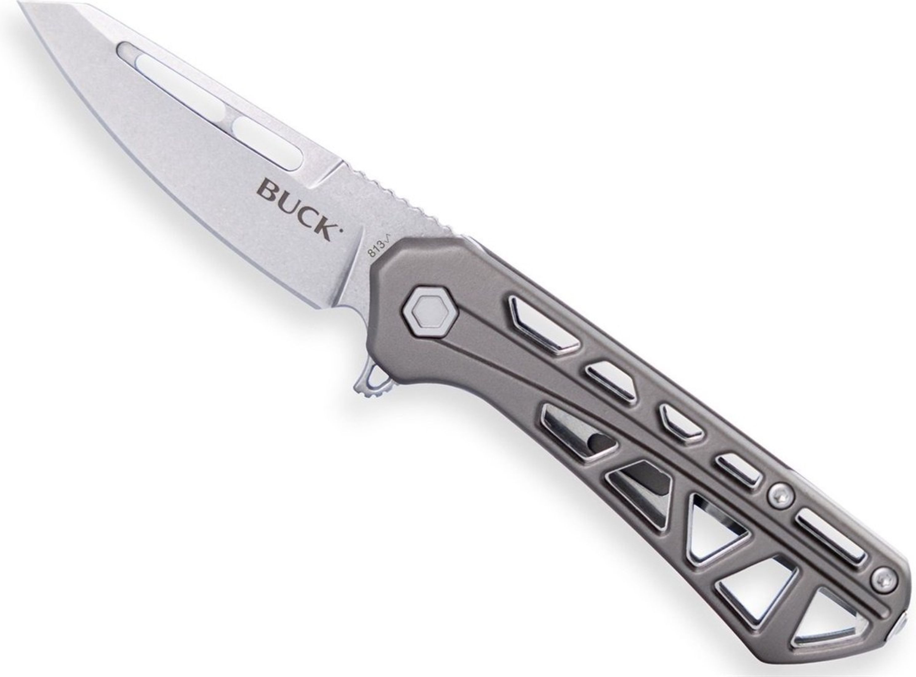 Herbertz Taschenmesser Buck 813 Mini Taschenmesser Trace OPS Grau 10000513, (1 St)