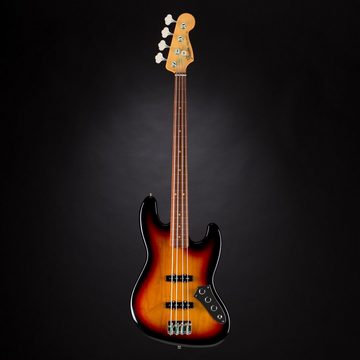 Fender E-Bass, E-Bässe, 4-Saiter E-Bässe, Jaco Pastorius Jazz Bass 3-Color Sunburst - E-Bass