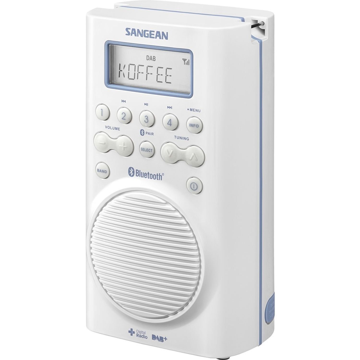 Sangean H-205D BT Wasserdichtes Bluetooth Radio mit DAB+ (DAB) Digitalradio (DAB) 
