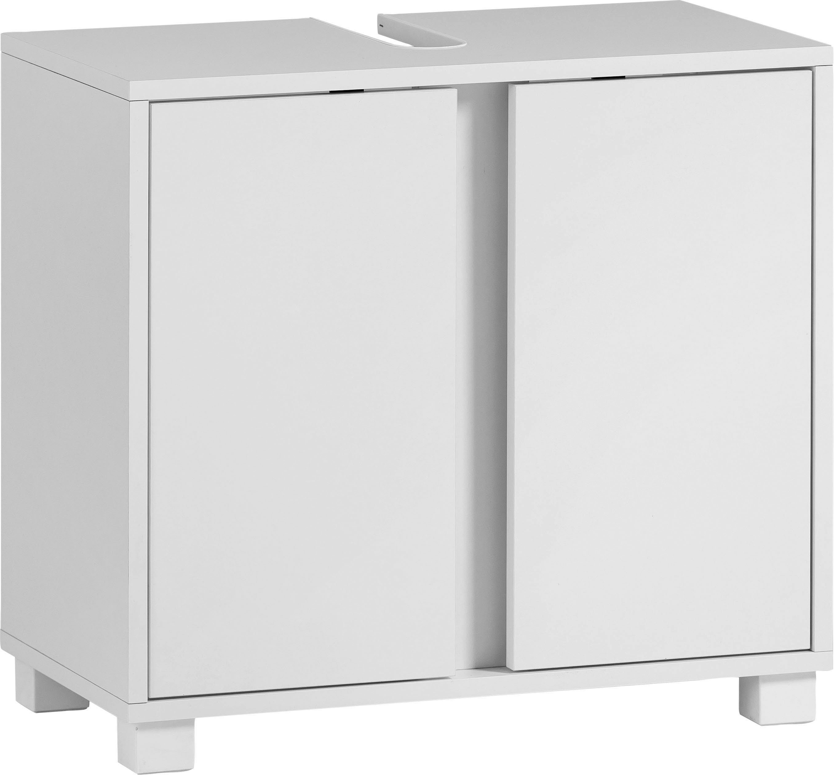 INOSIGN Waschbeckenunterschrank Dex Badmöbel, Breite 60cm weiß weiß 