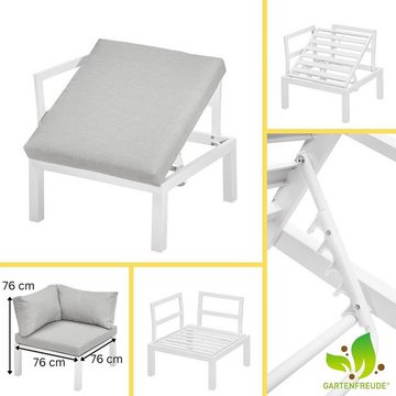 Gartenfreude Gartenlounge-Set Lounges Aluminium Sitzgarnitur Ambience Combi, (1-tlg)