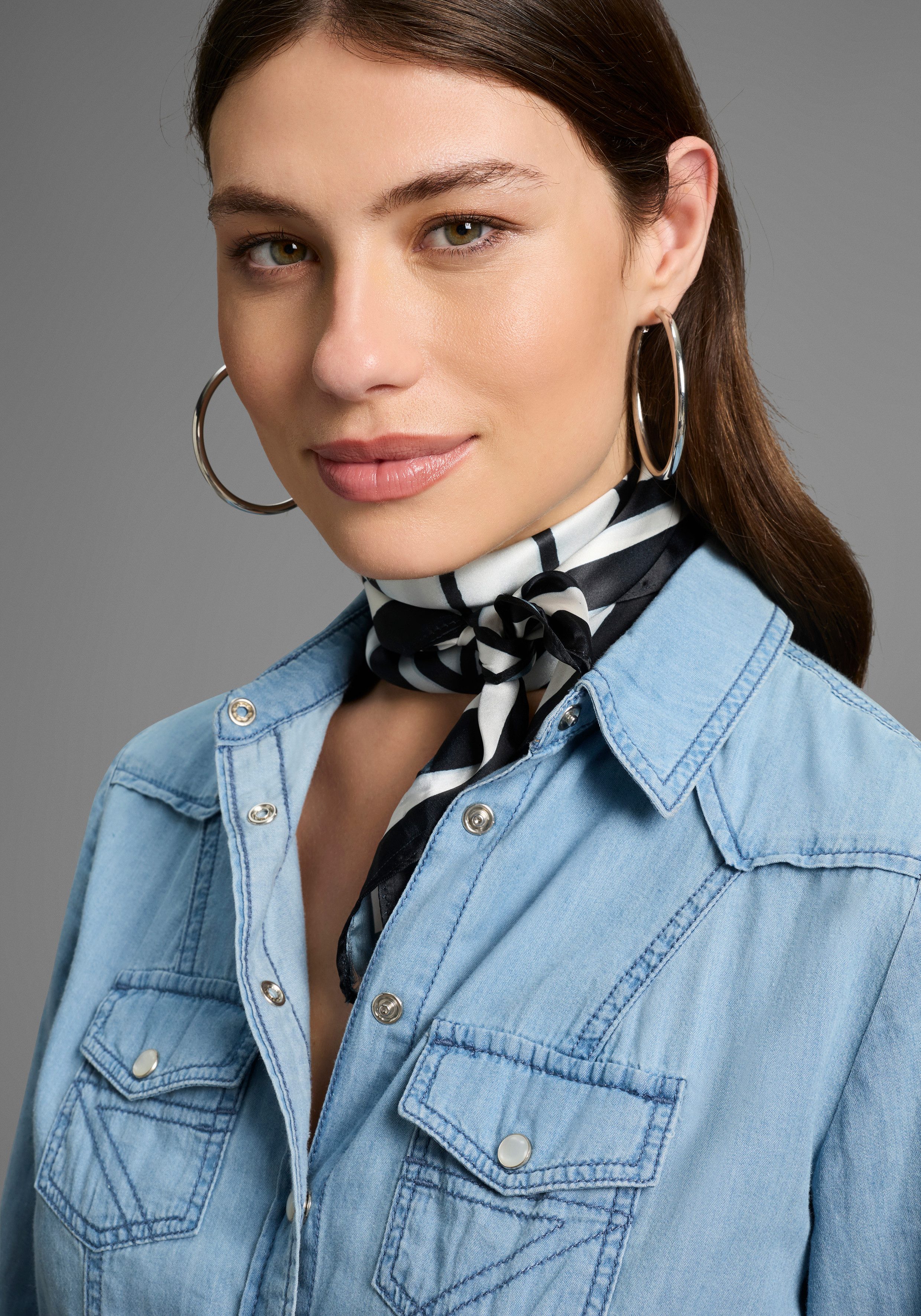 Laura Scott Nickituch, mit modischem Streifen-Allover-Druck - NEW günstig online kaufen