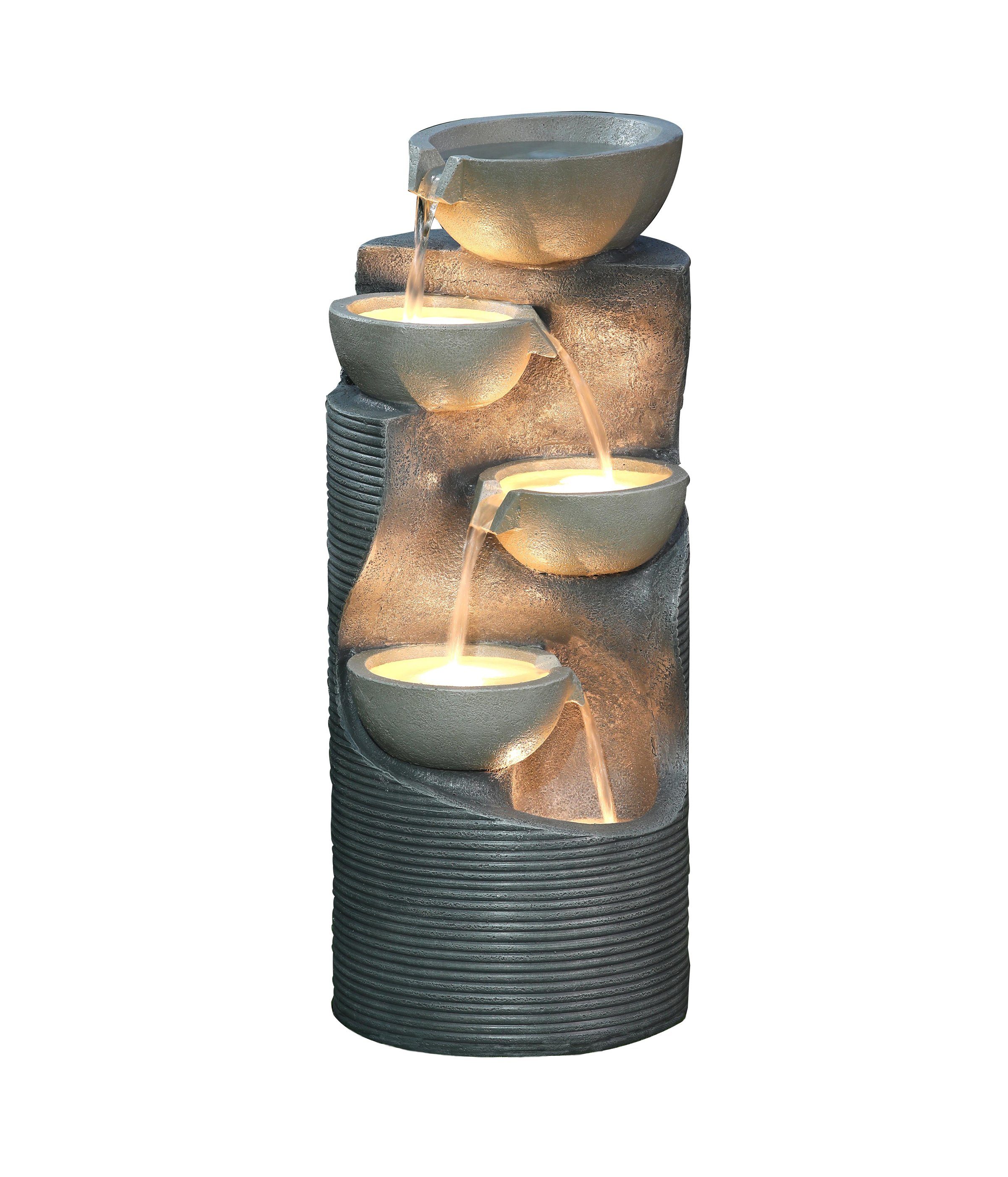 Dehner Gartenbrunnen Salo mit LED, 81 günstig online kaufen