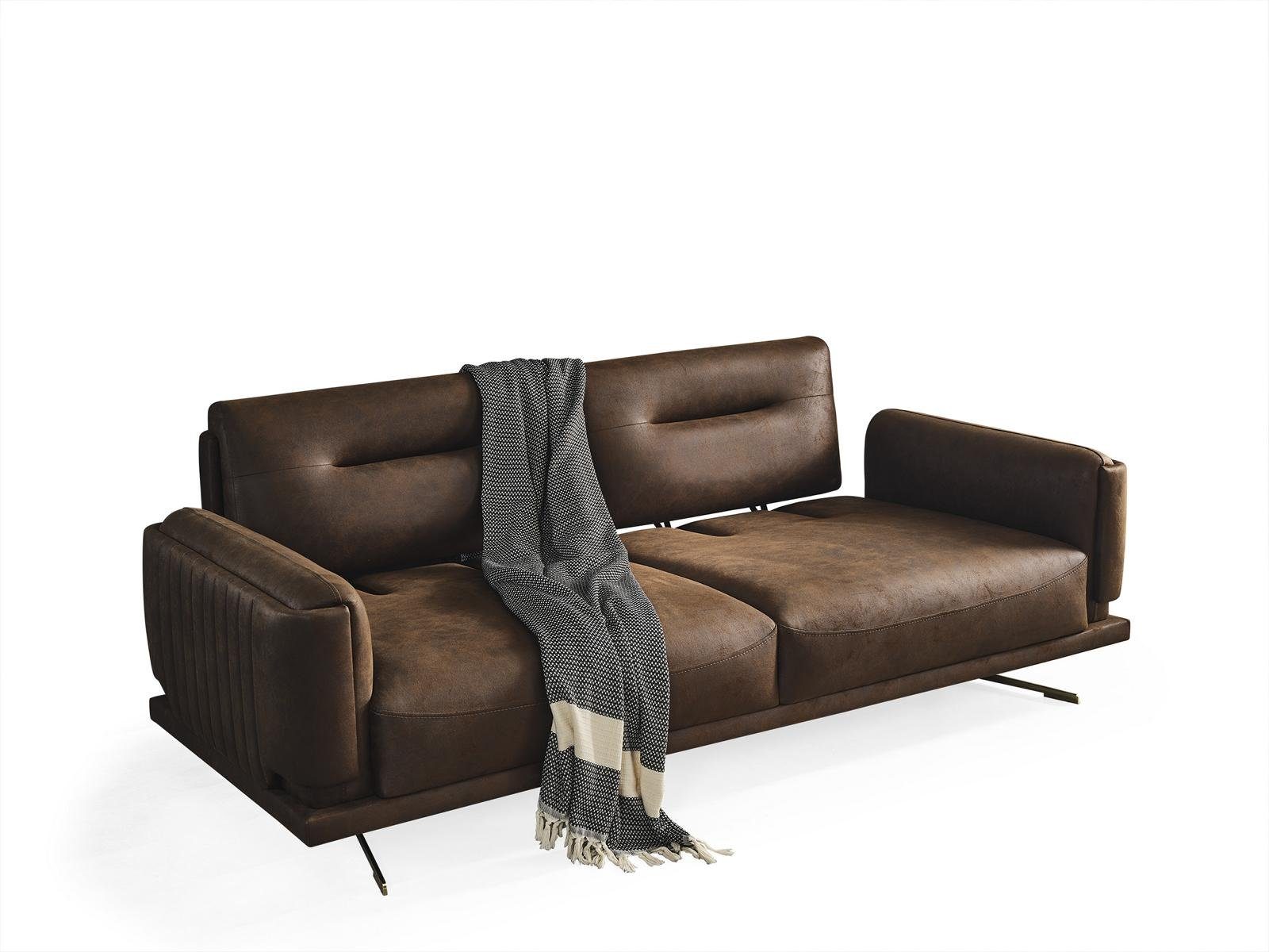 Möbel Sitzer Couchen Luxus Polster JVmoebel 3-Sitzer 3 Modern braun Neu Sofa Wohnzimmer
