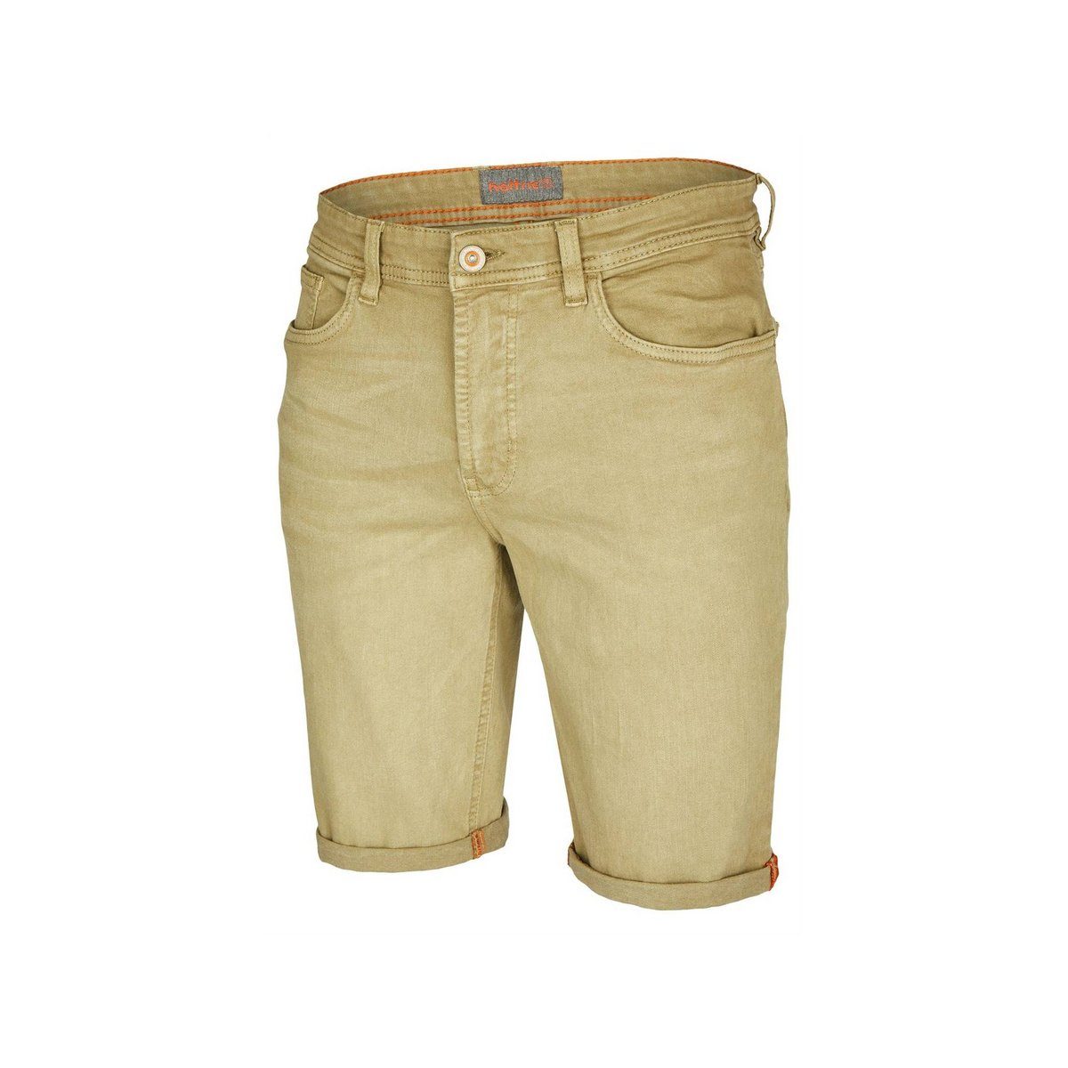 Angabe) (1-tlg., keine regular Hattric uni (32) Cargoshorts dk schilf