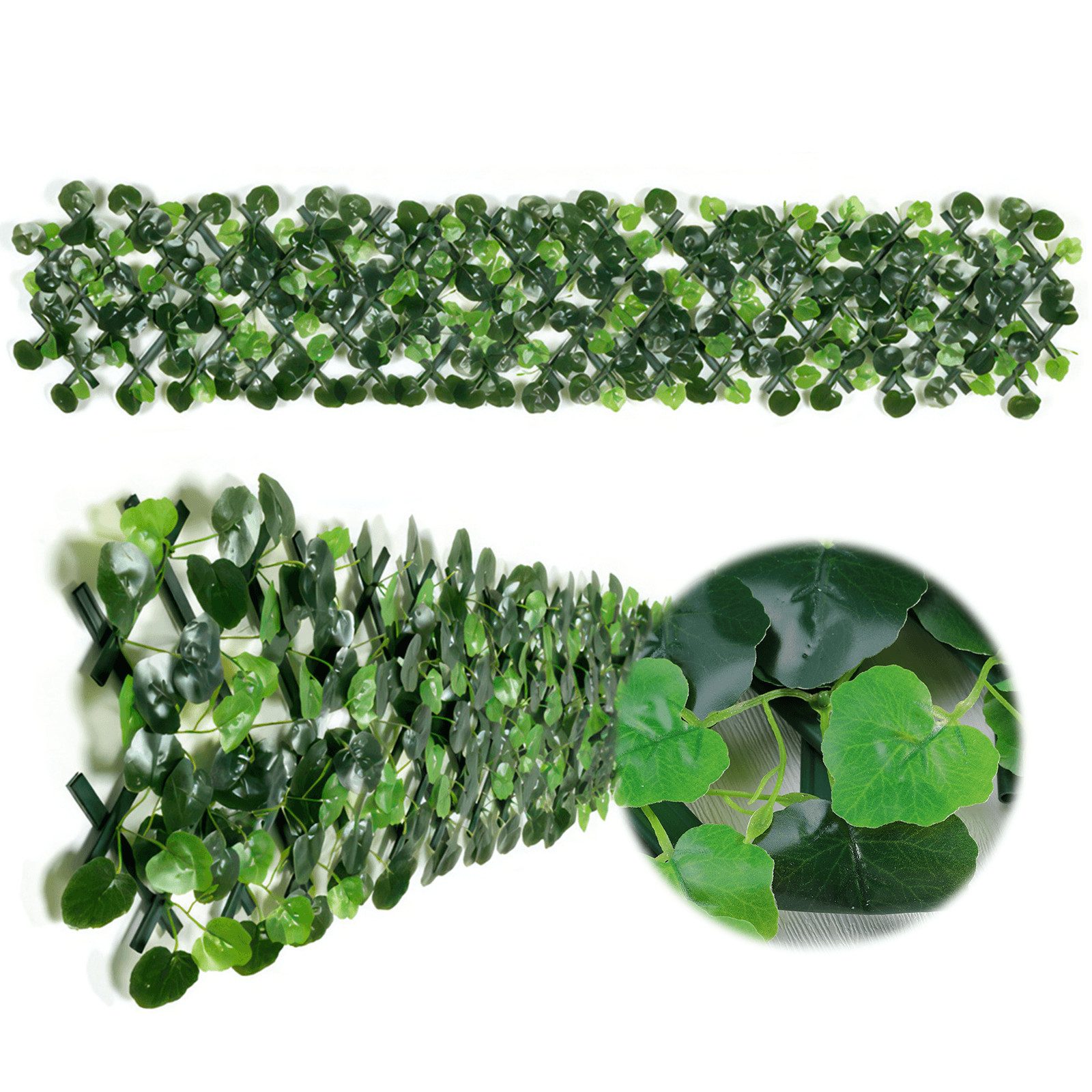 BlingBin Gartenzaun erweiterbarer Künstliche Hecken Sichtschutzzaun mit Blu günstig online kaufen