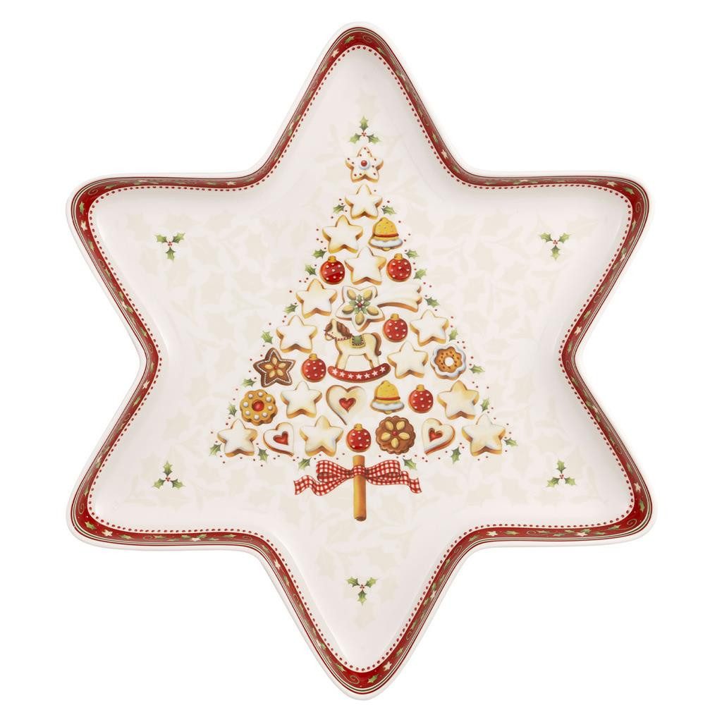Villeroy & Boch Schale Winter Bakery Delight Sternschale 37 x 33 cm, Porzellan, (1 Schale, 1-tlg)