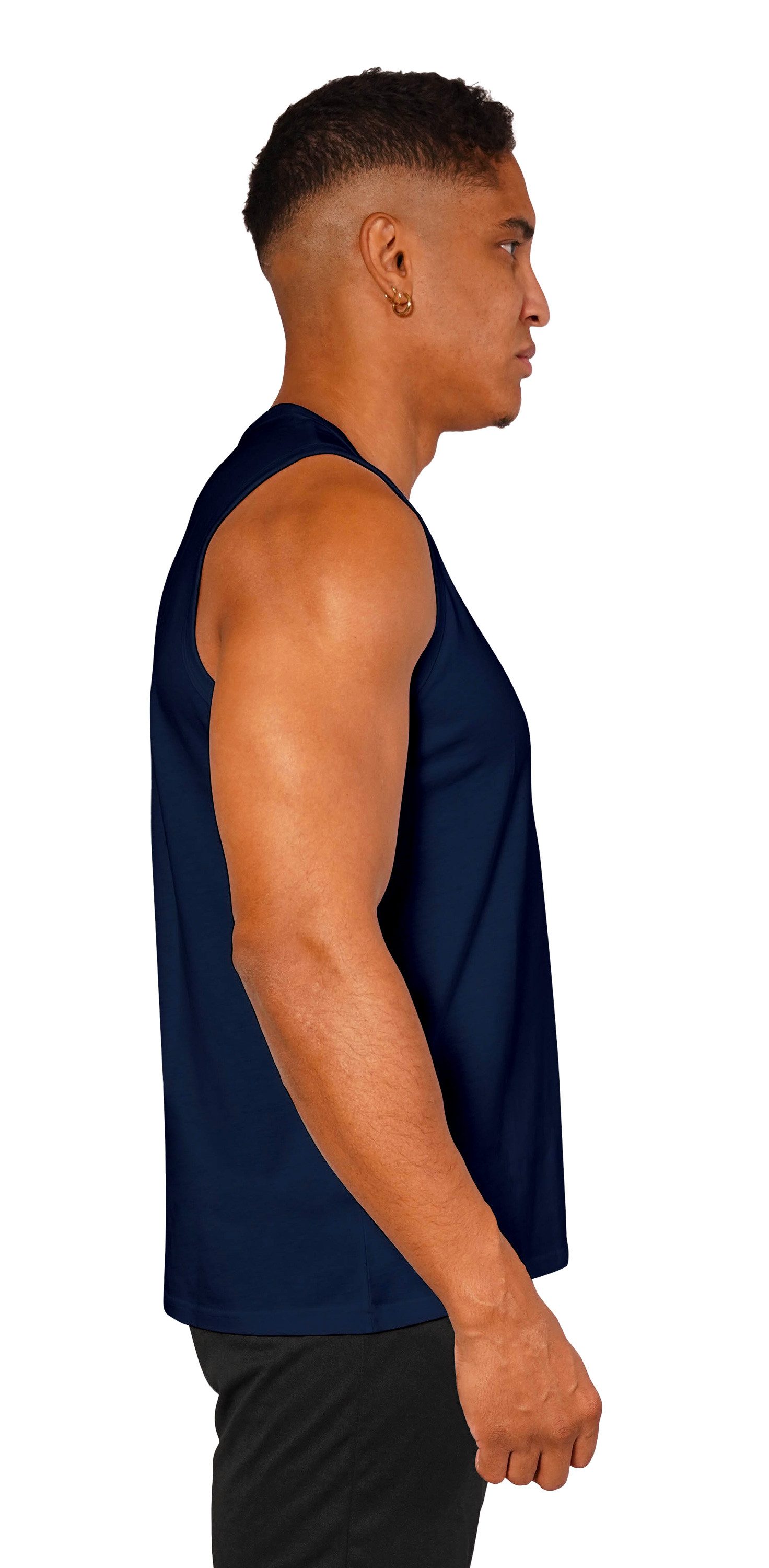 Stark Soul® Tanktop Tank Top Herren, Ärmelloses Sommer Shirt, aus reiner Baumwolle Single Jersey