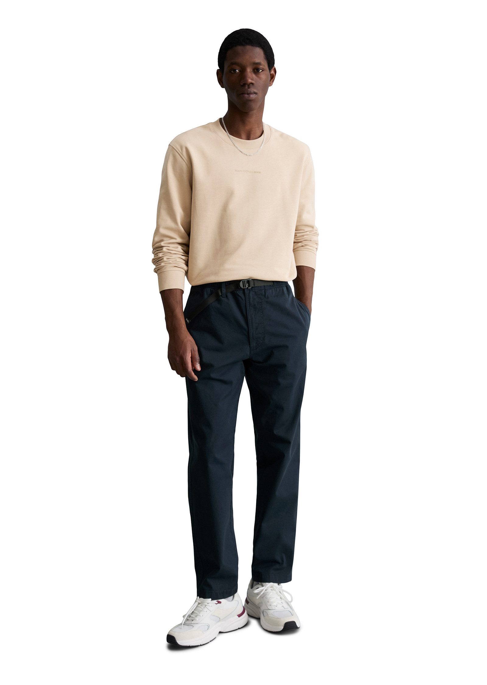 Marc O'Polo DENIM Chinohose mit integriertem Gürtel – Bild 5 von 5