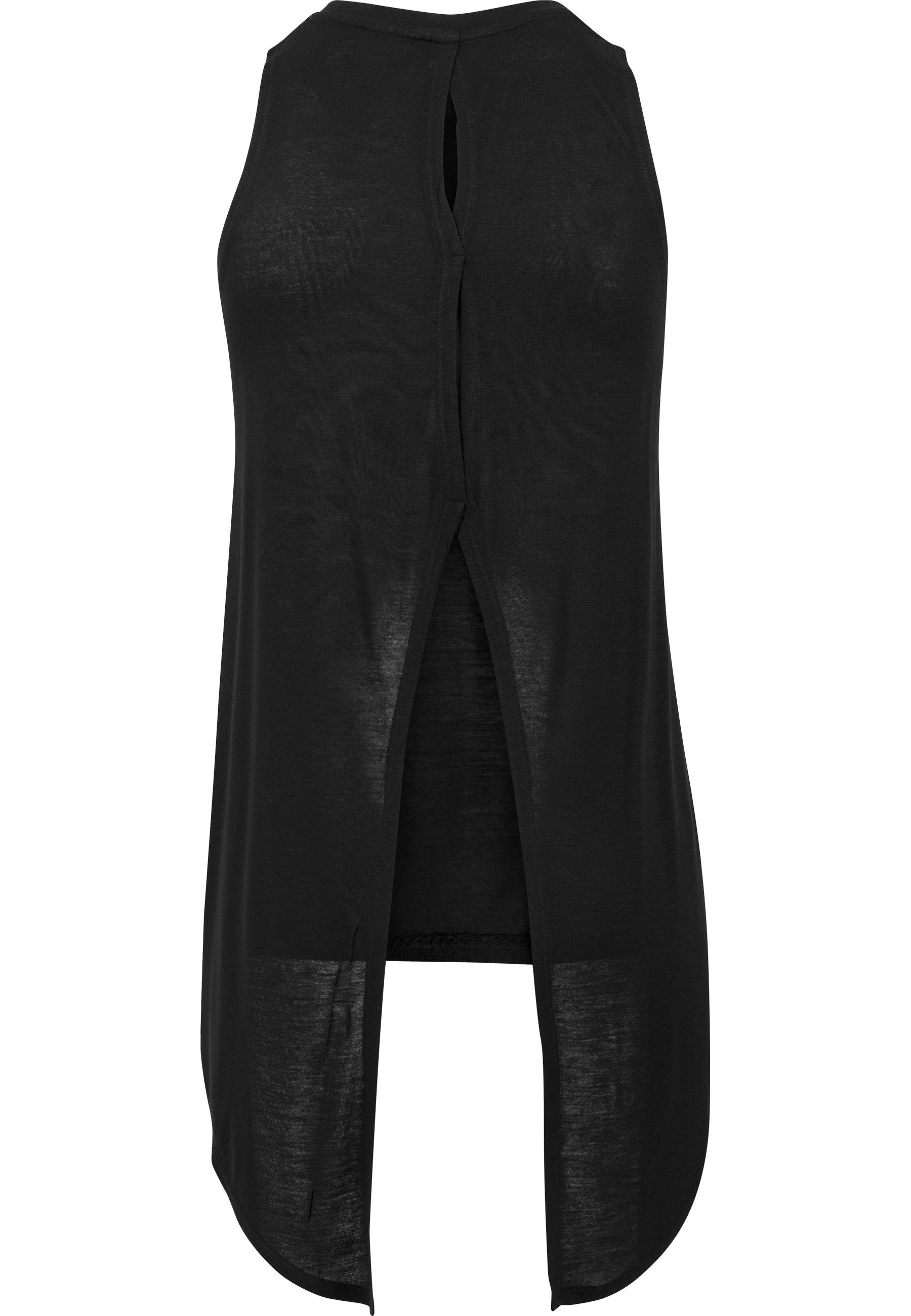 URBAN CLASSICS Yoga & Relax Shirt Urban Classics Damen Ladies HiLo Viscose Top (1-tlg)
