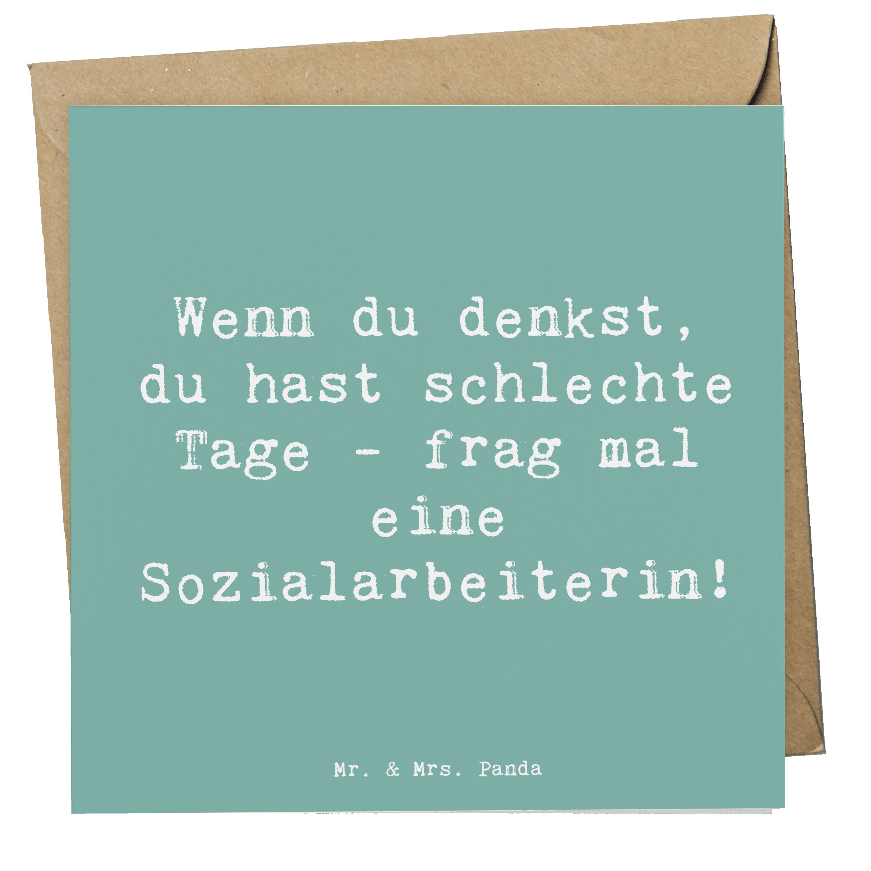 Grußkarte Sozialarbeiterin Stärketage - Meeresbrise - Geschenk, Beruf, Empathie
