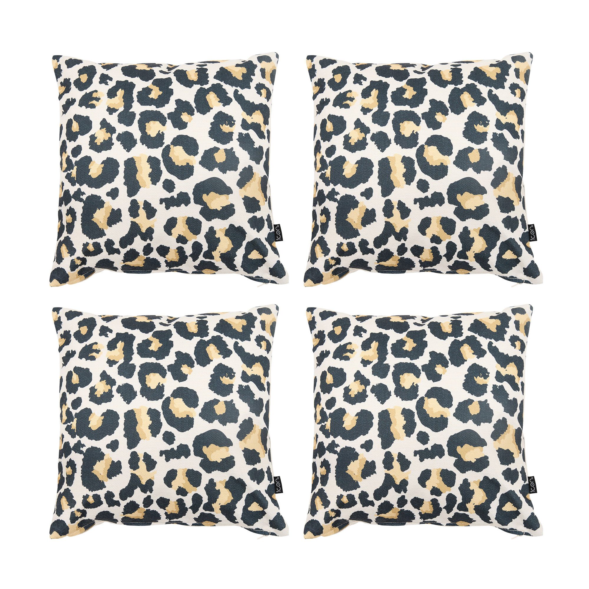 icon Dekokissen Dekokissen Outdoorkissen Wetterfest mit Füllung, 4er Set