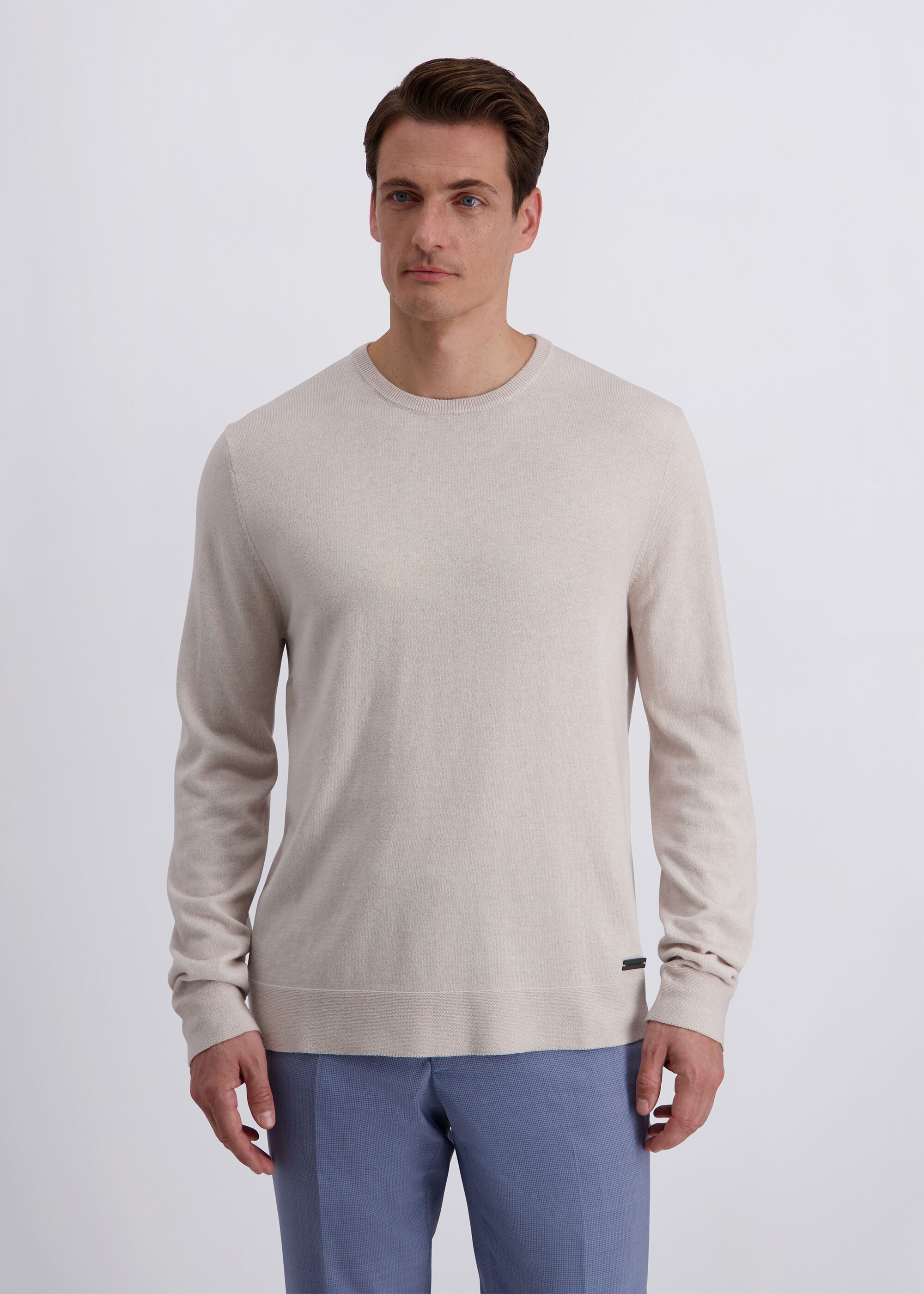 Pierre Cardin Strickpullover mit Rundhalsausschnitt