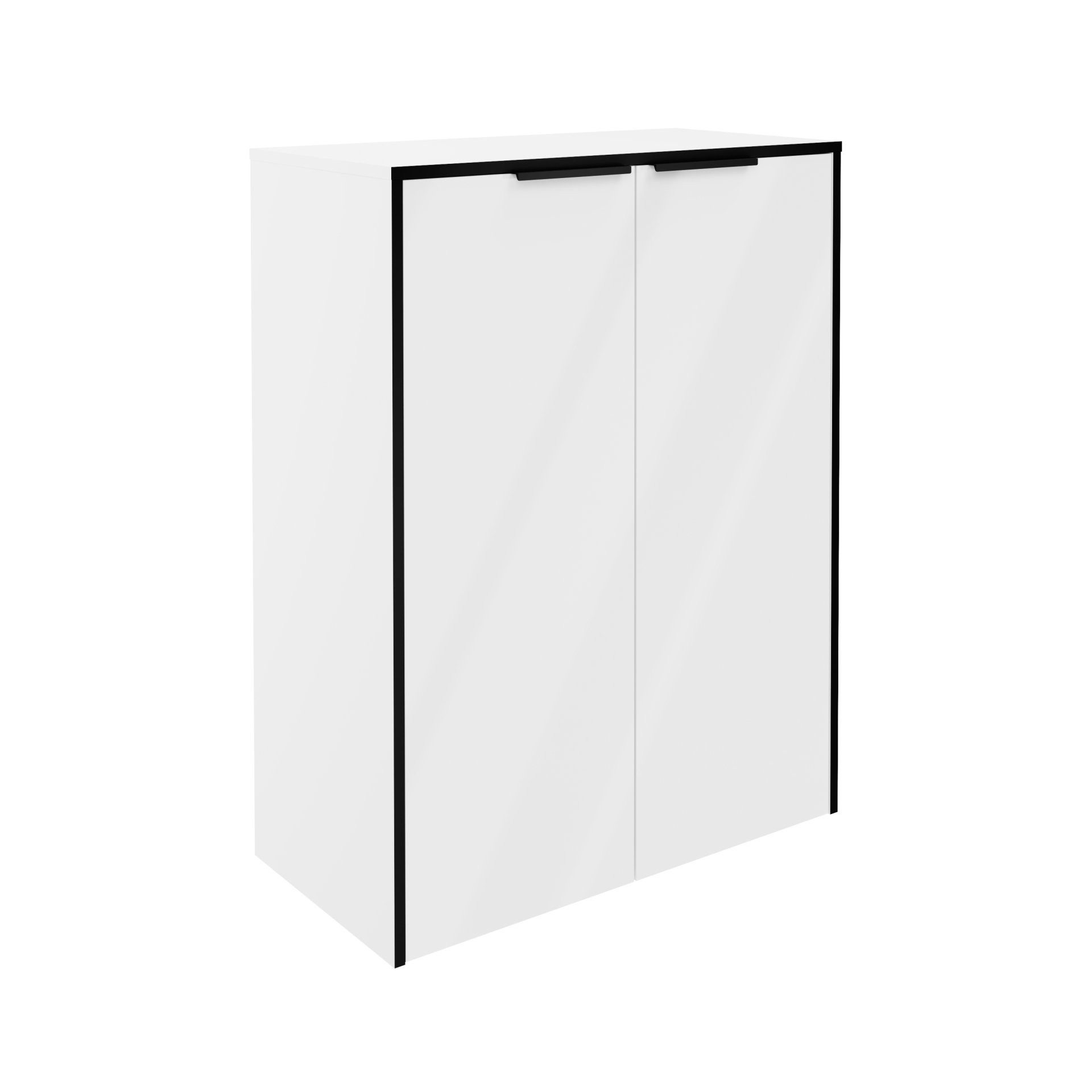 FACKELMANN Midischrank Doppel-Midischrank, Hängeschrank, Badschrank mit Wäschekorb