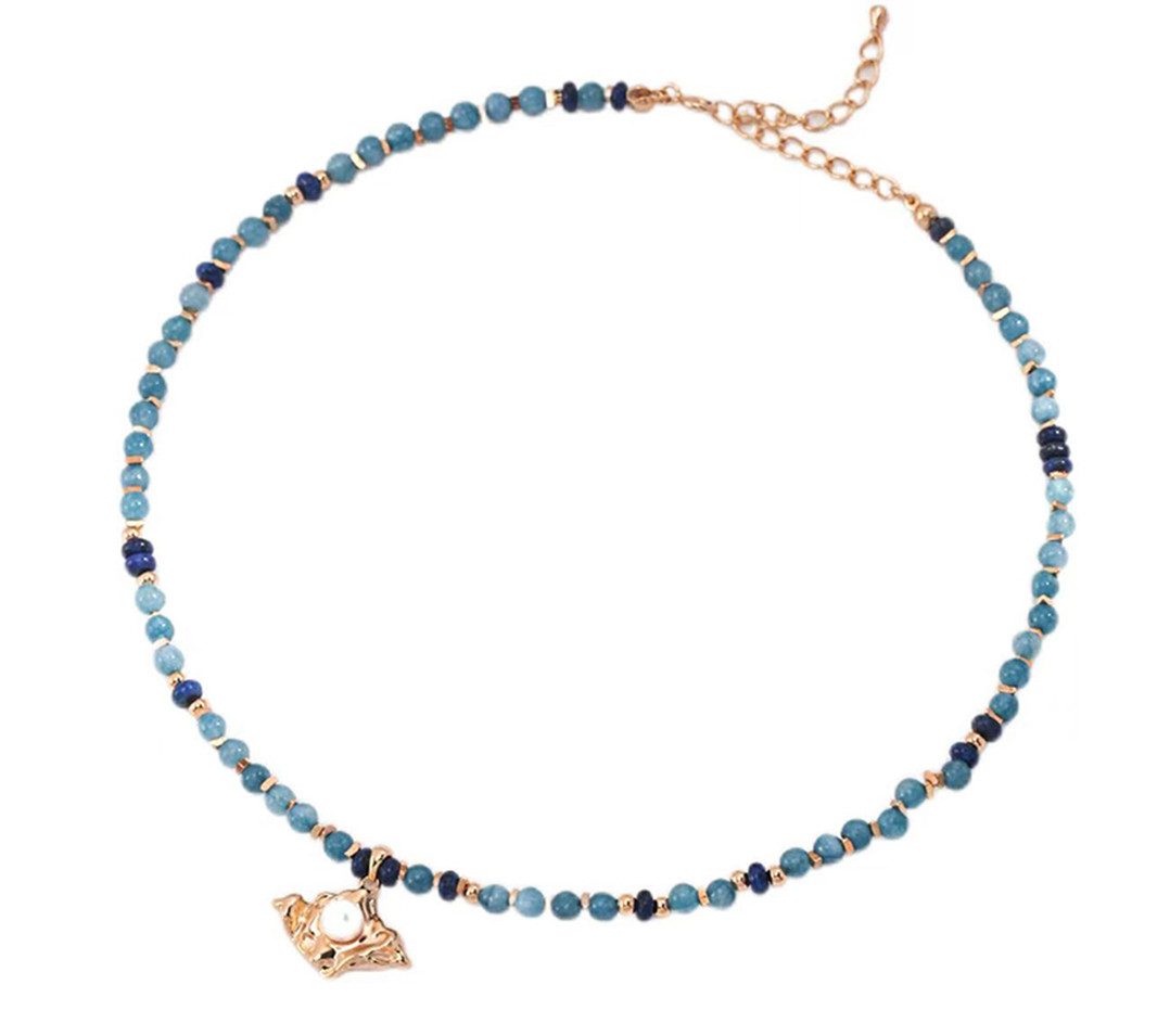 Kette mit Anhänger Halskette damen silber 925, 18K vergoldet, Anhänger kette silber