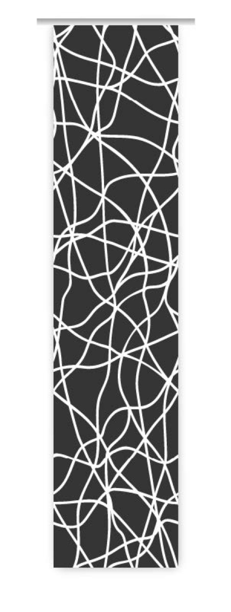 gardinen-for-life 260x60 HxB – B-line, black Schiebegardine Moderna cm Flächenvorhang lines -