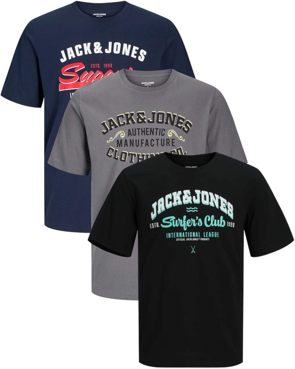 Jack & Jones T-Shirt Stilvolles Slim-Fit günstig online kaufen