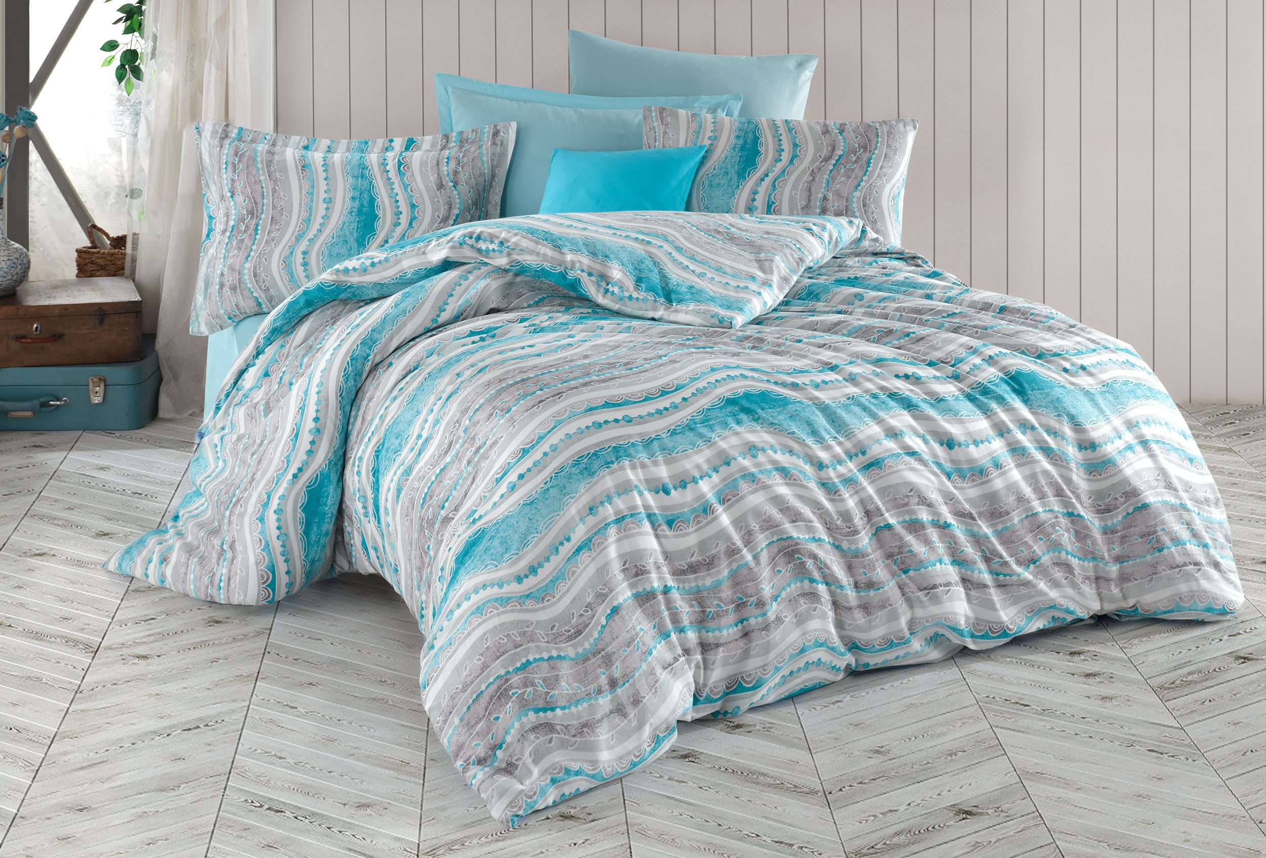 Buymax Bettwäsche Mella, Renforce: 100% Baumwolle, 3 teilig, 200x200 cm Bet günstig online kaufen