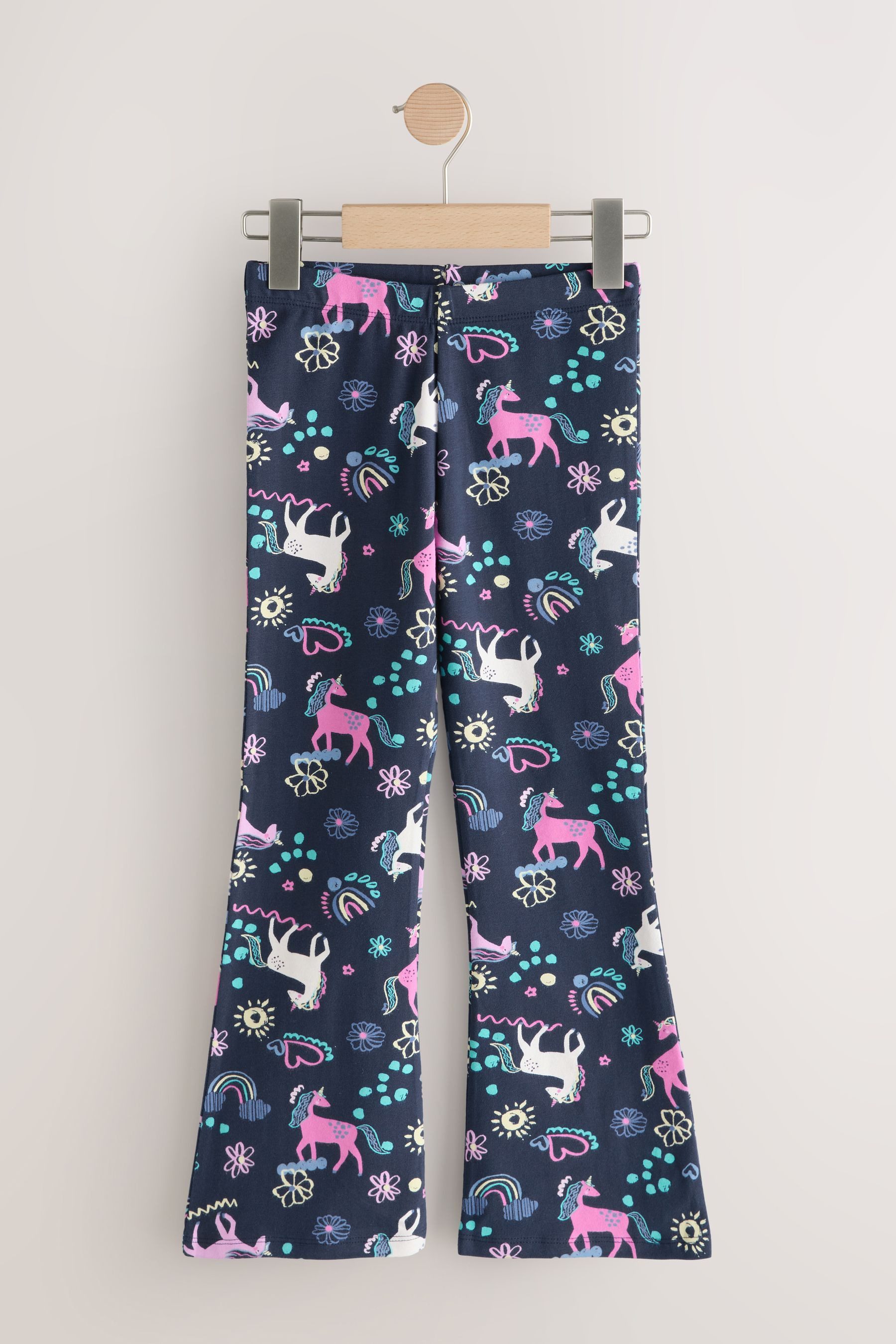 Leggings Leggings mit ausgestelltem Bein