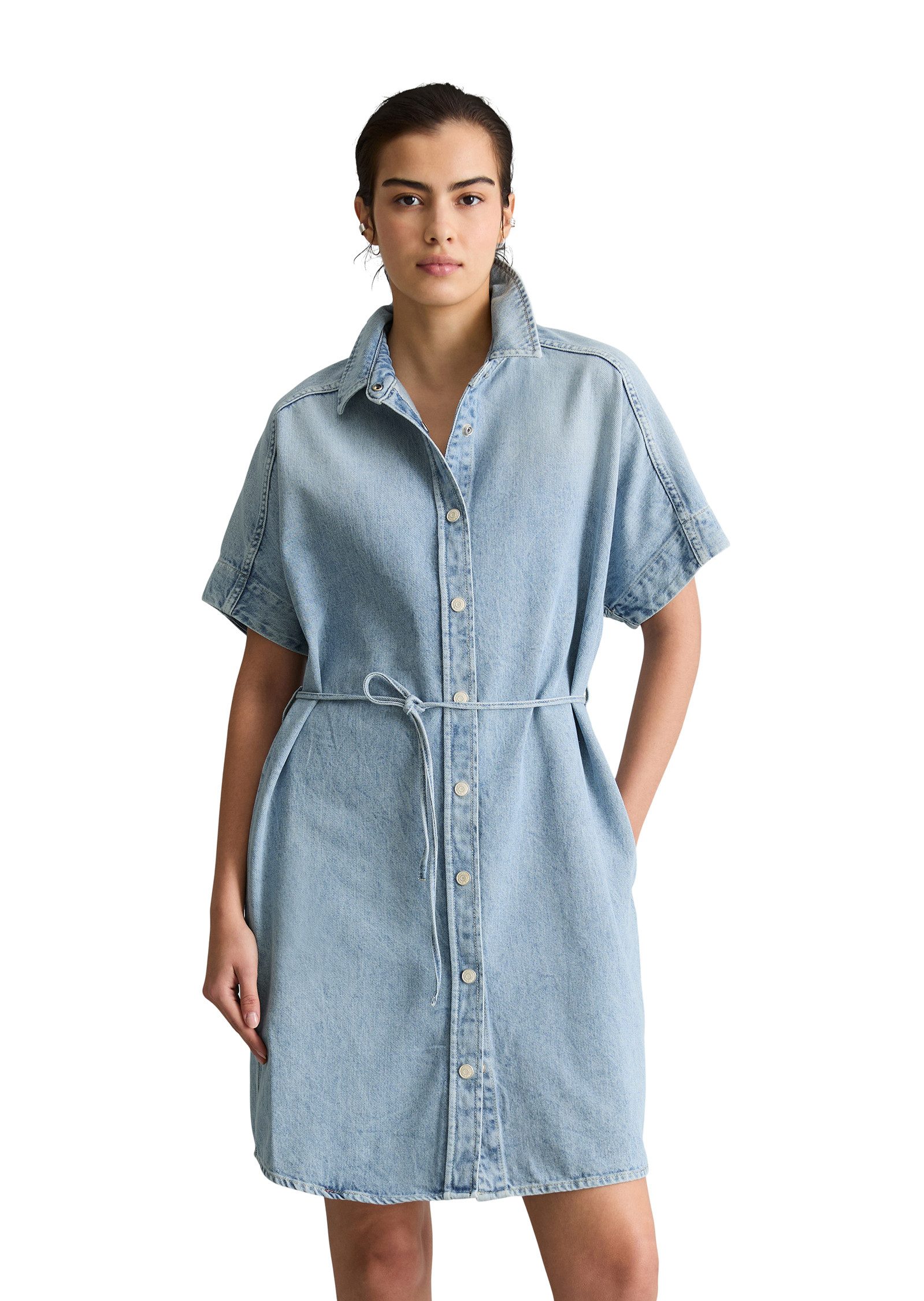 Marc O'Polo DENIM Hemdblusenkleid aus reiner Baumwolle