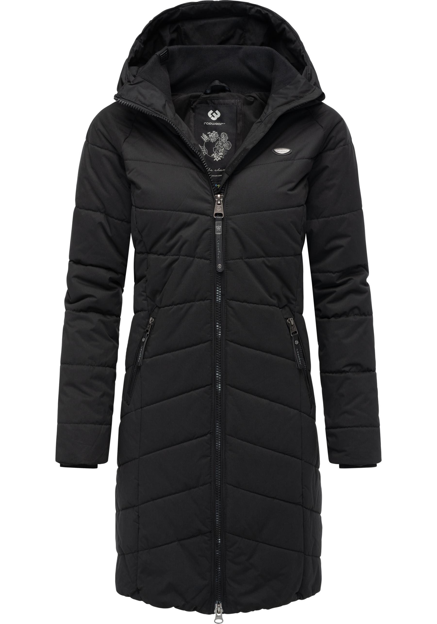 Ragwear Steppmantel Dizzie Coat Wasserdichter Winterparka mit gefütterter Kapuze