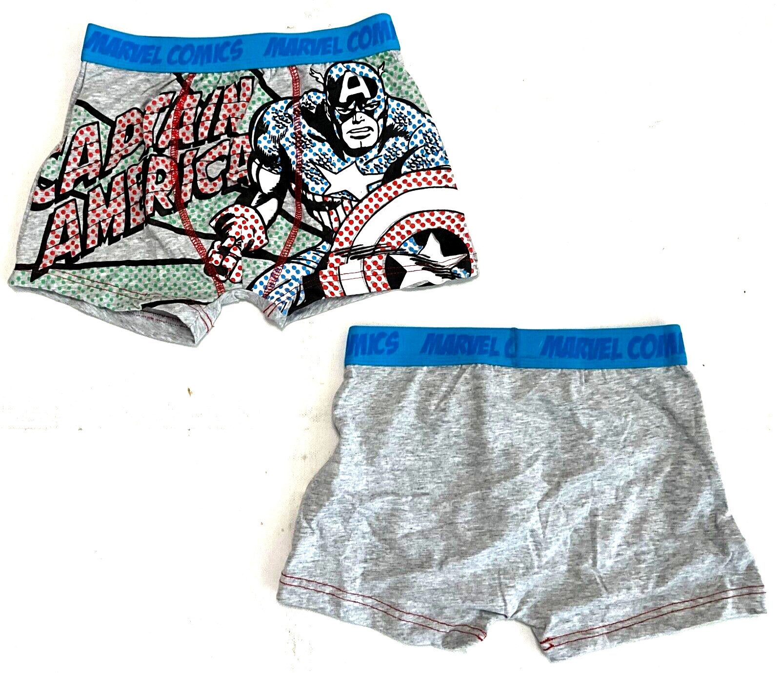 Captain America Boxershorts Captain America Kinder Boxershorts, 2er Captain America Unterwasche