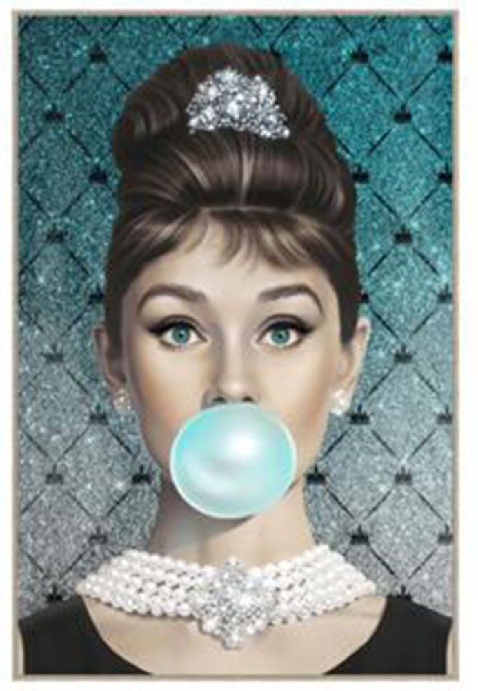 Kare Design Bild mit Rahmen Gerahmtes Bild Muse Bubble Diva 80x120cm
