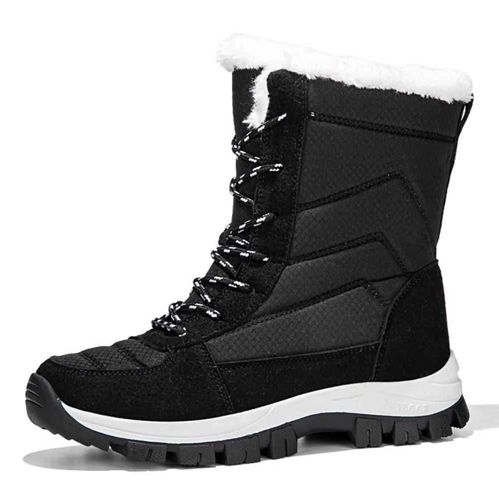 HUSK'SWARE Schneeschuhe Warme Damen Herren Stiefel (Rutschfeste Gummisohle Bequeme Innenfütterung), Wasserabweisendes Obermaterial Hoher Schaft