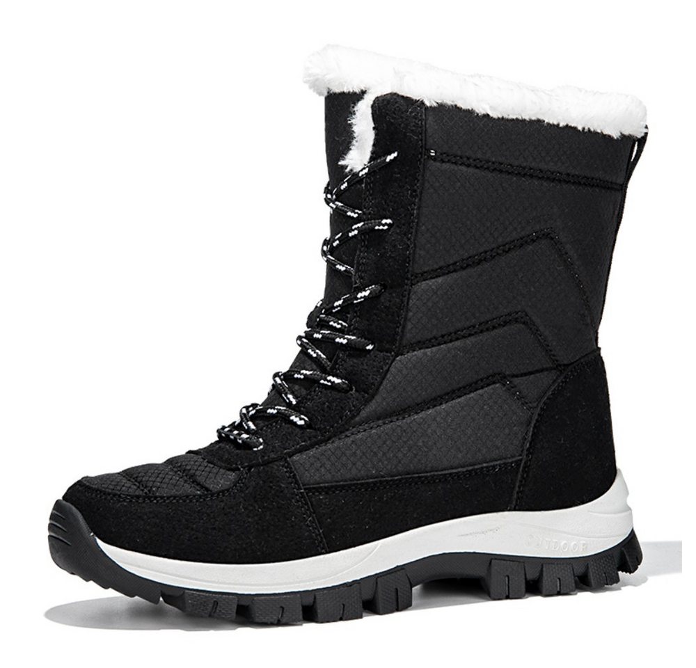 HUSK'SWARE Schneeschuhe Warme Damen Herren Stiefel (Rutschfeste Gummisohle Bequeme Innenfütterung), Wasserabweisendes Obermaterial Hoher Schaft