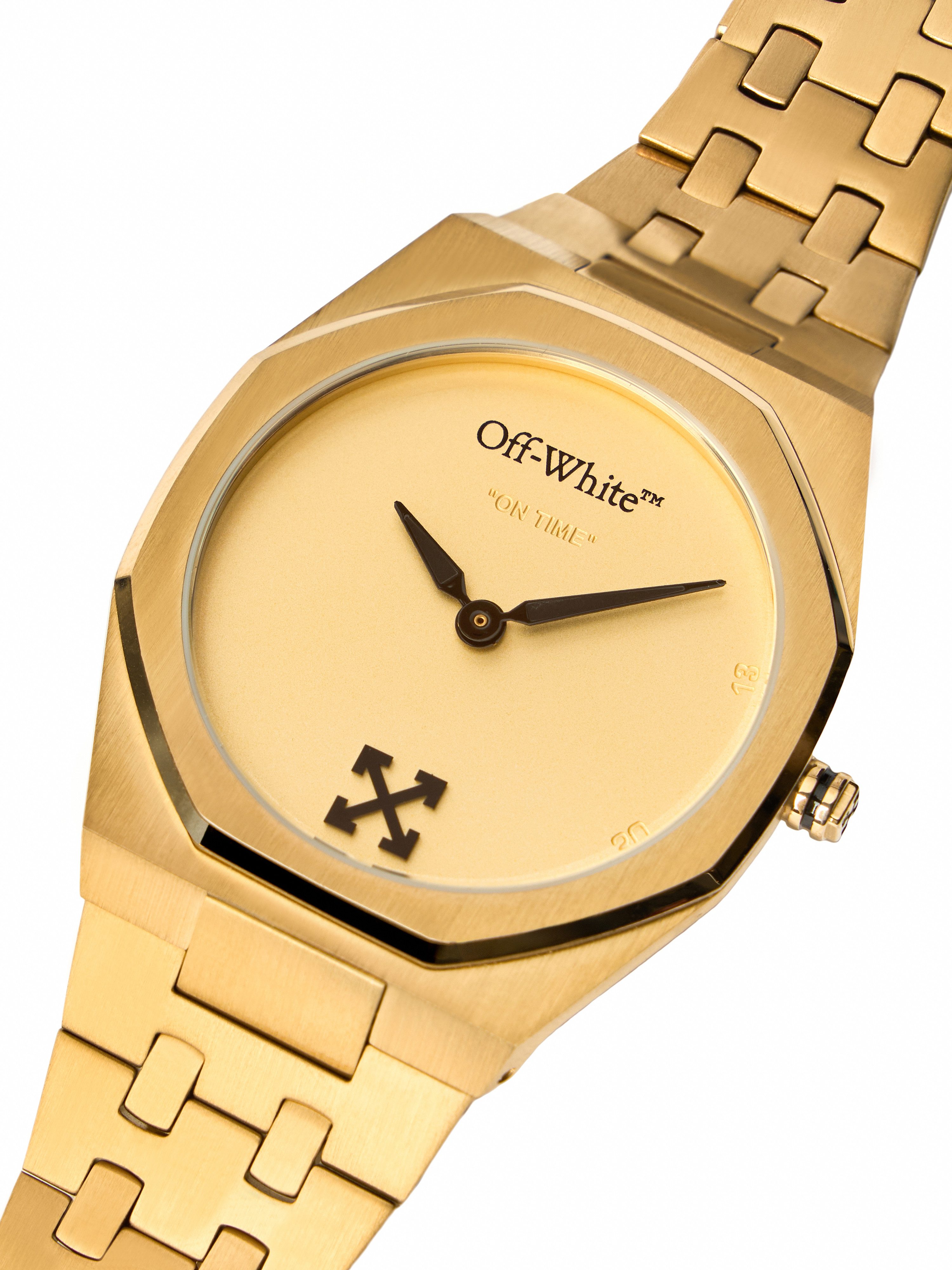 OFF-WHITE Quarzuhr ON TIME OW1G018M0035, Armbanduhr, Herrenuhr, Edelstahlarmband, analog