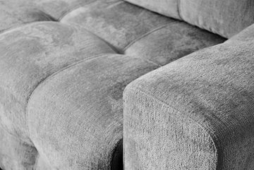 Fun Möbel Sofa Schlafsofa Designersofa Sofa 3-Sitzer ARIELLE, inkl. 2 Rückenkissen, inkl. Bettkasten, Rundumbezug