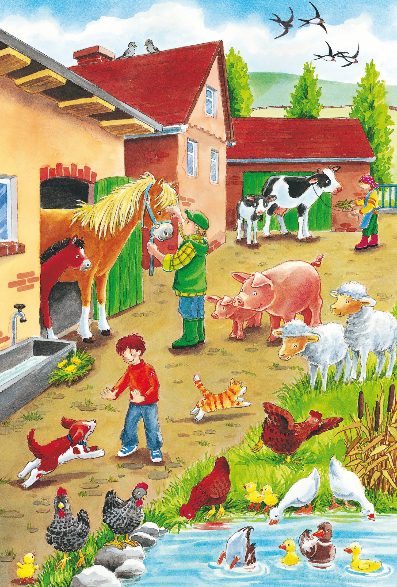 Schmidt Spiele Puzzle Auf dem Bauernhof, günstig online kaufen